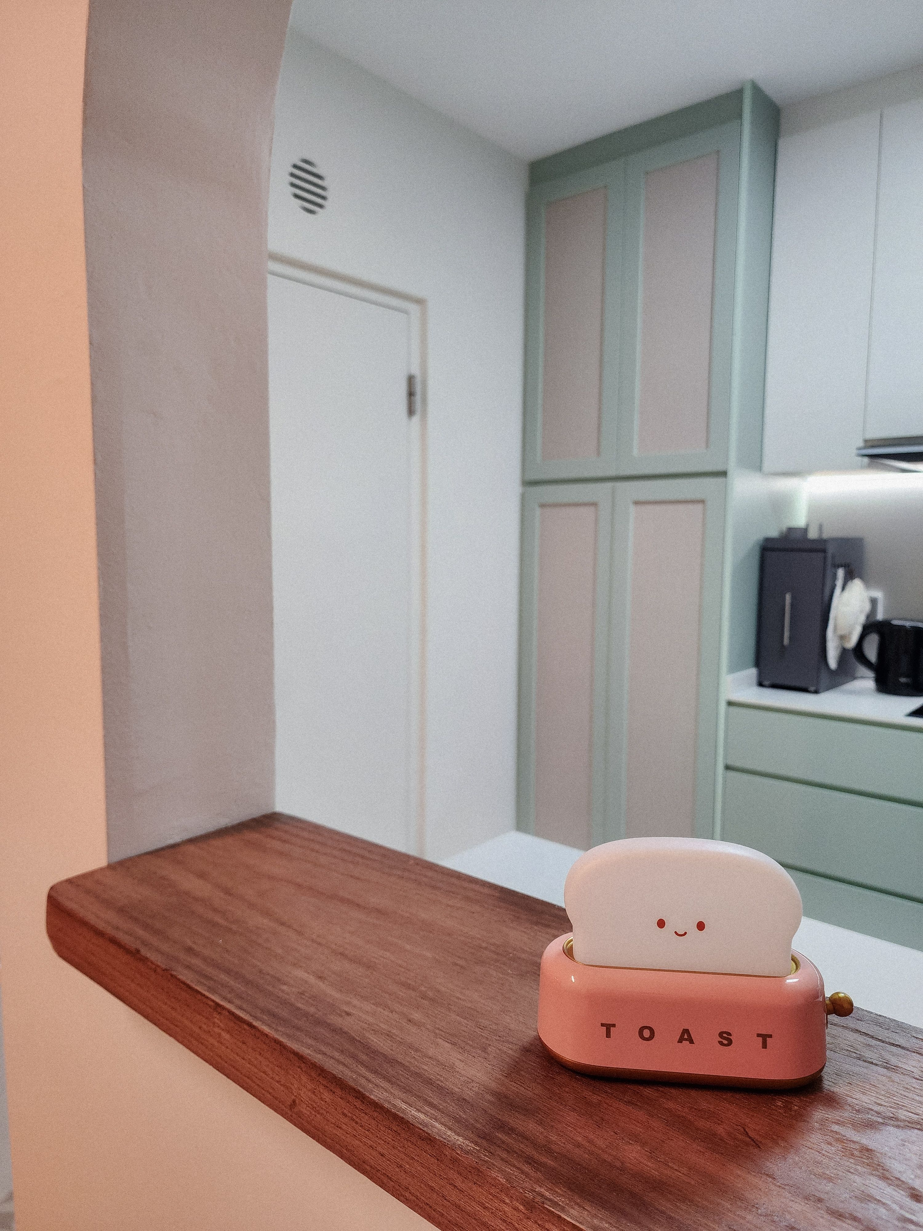 Peranakan inspired kitchen with hidden storage and a power track hack!