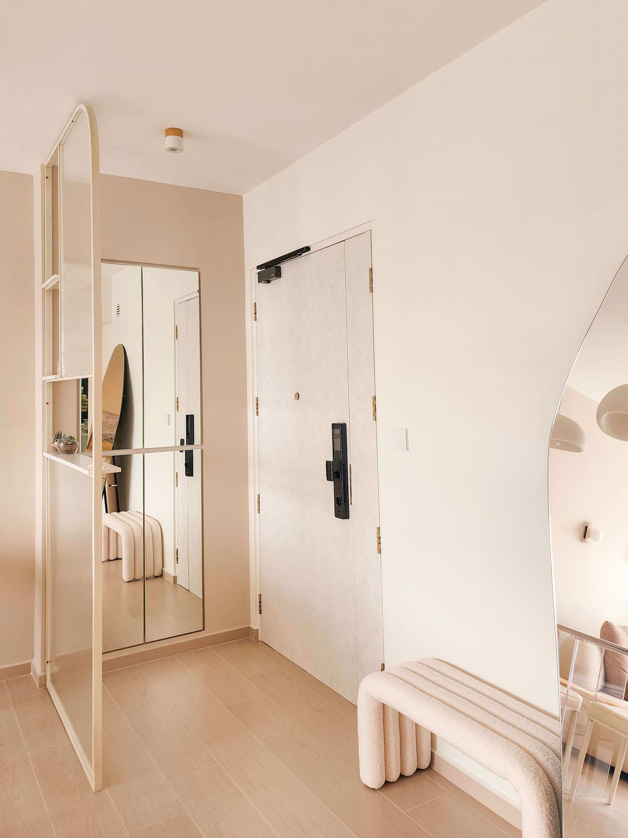 Home tour: $60k 4rm reno for a creamy home with arches and curves