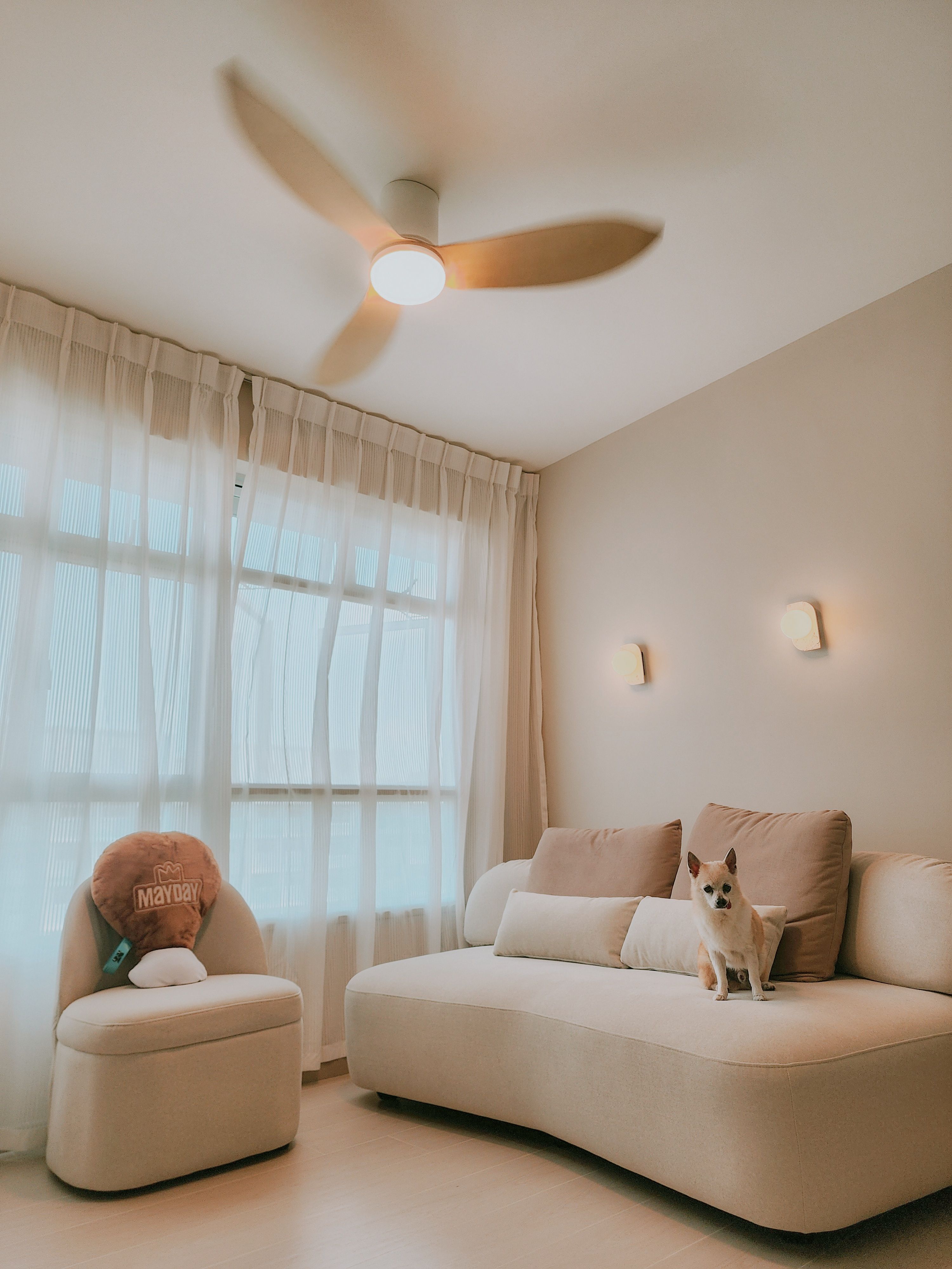 Home tour: $60k 4rm reno for a creamy home with arches and curves