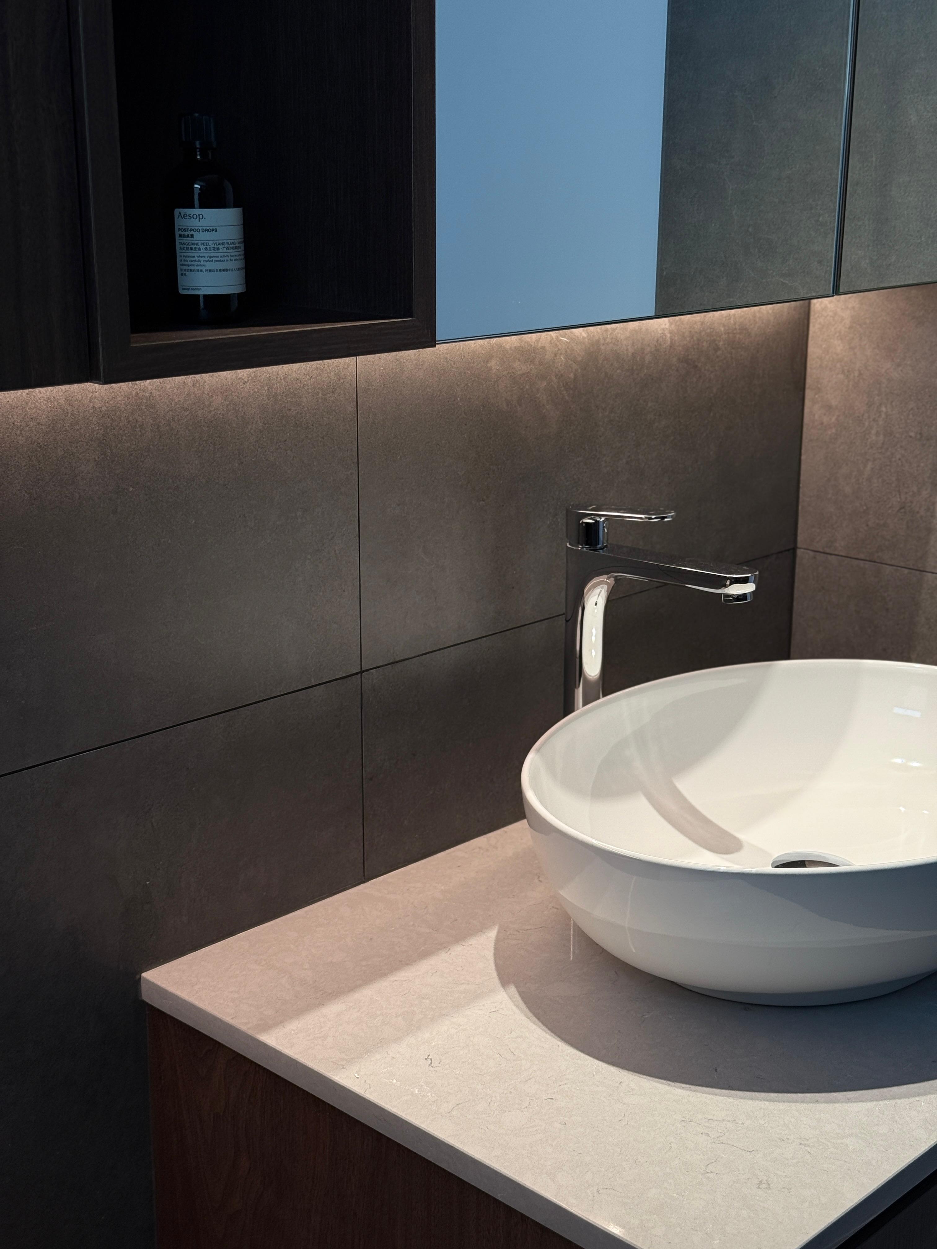 Master Bathroom Goals with Sleek lines and Smart Storage