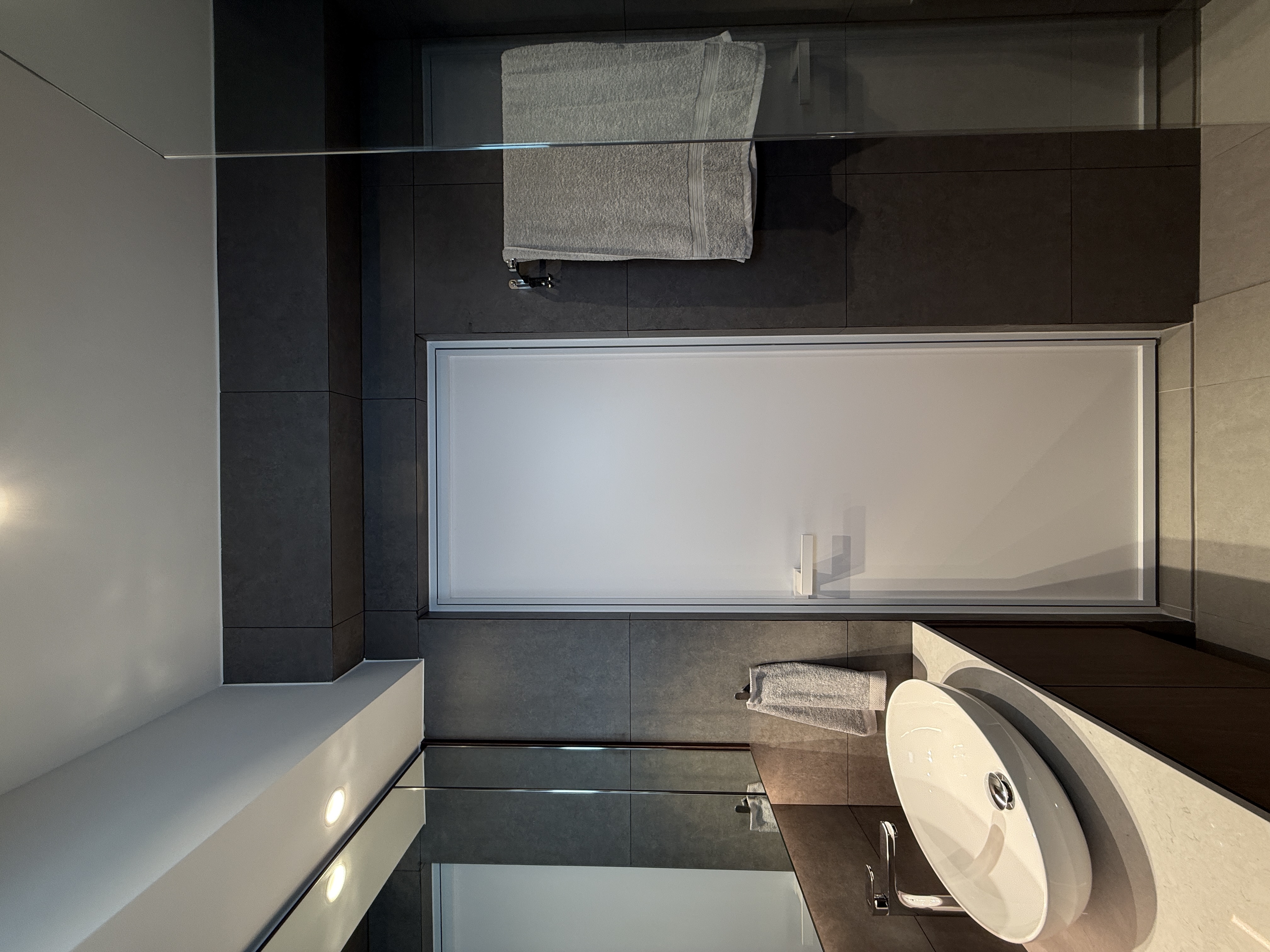 Master Bathroom Goals with Sleek lines and Smart Storage