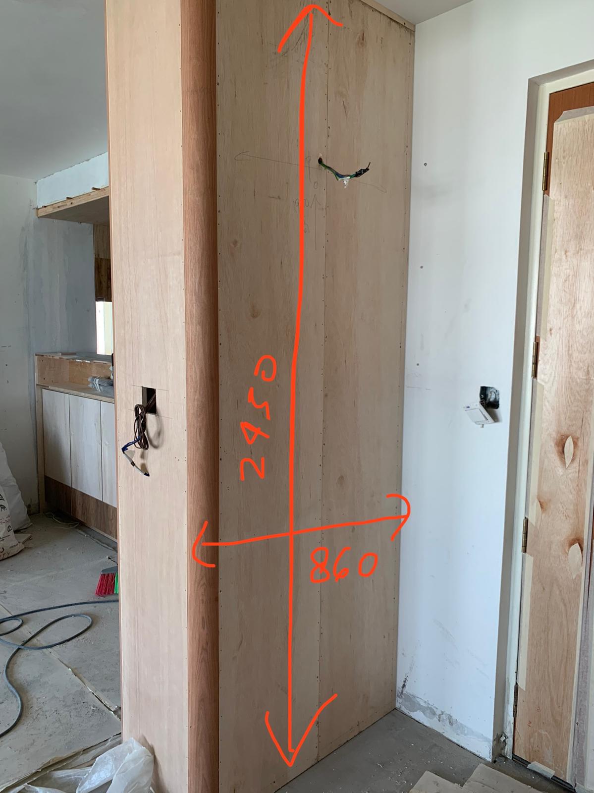 Before vs After : Entryway Transformation with Adjustable Wooden slat