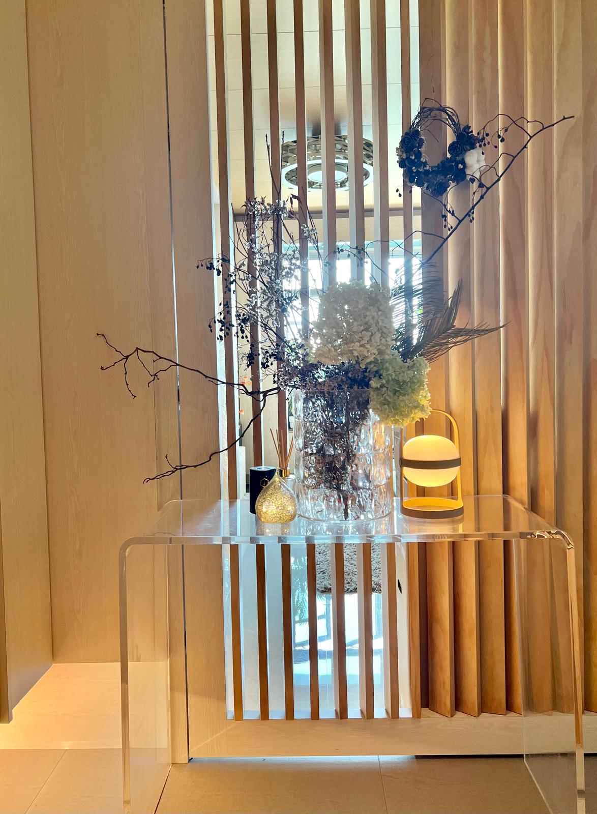 Before vs After : Entryway Transformation with Adjustable Wooden slat