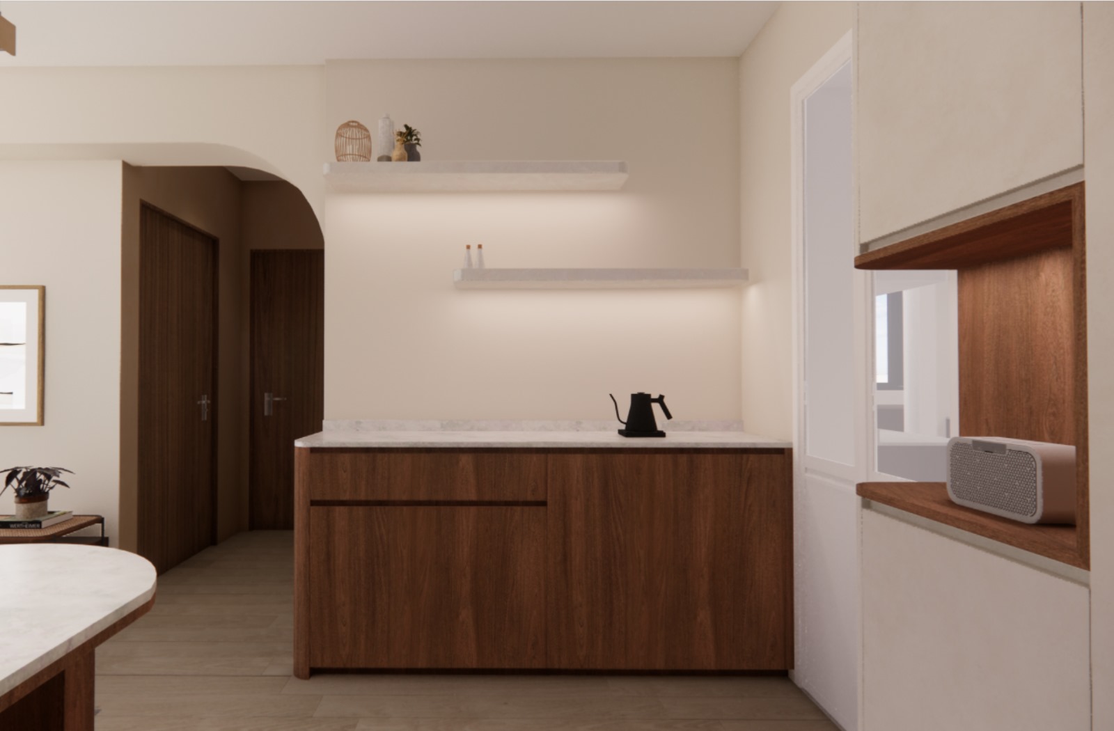 Small Space, Big Mood: When the Entryway Becomes a Coffee Corner ☕️