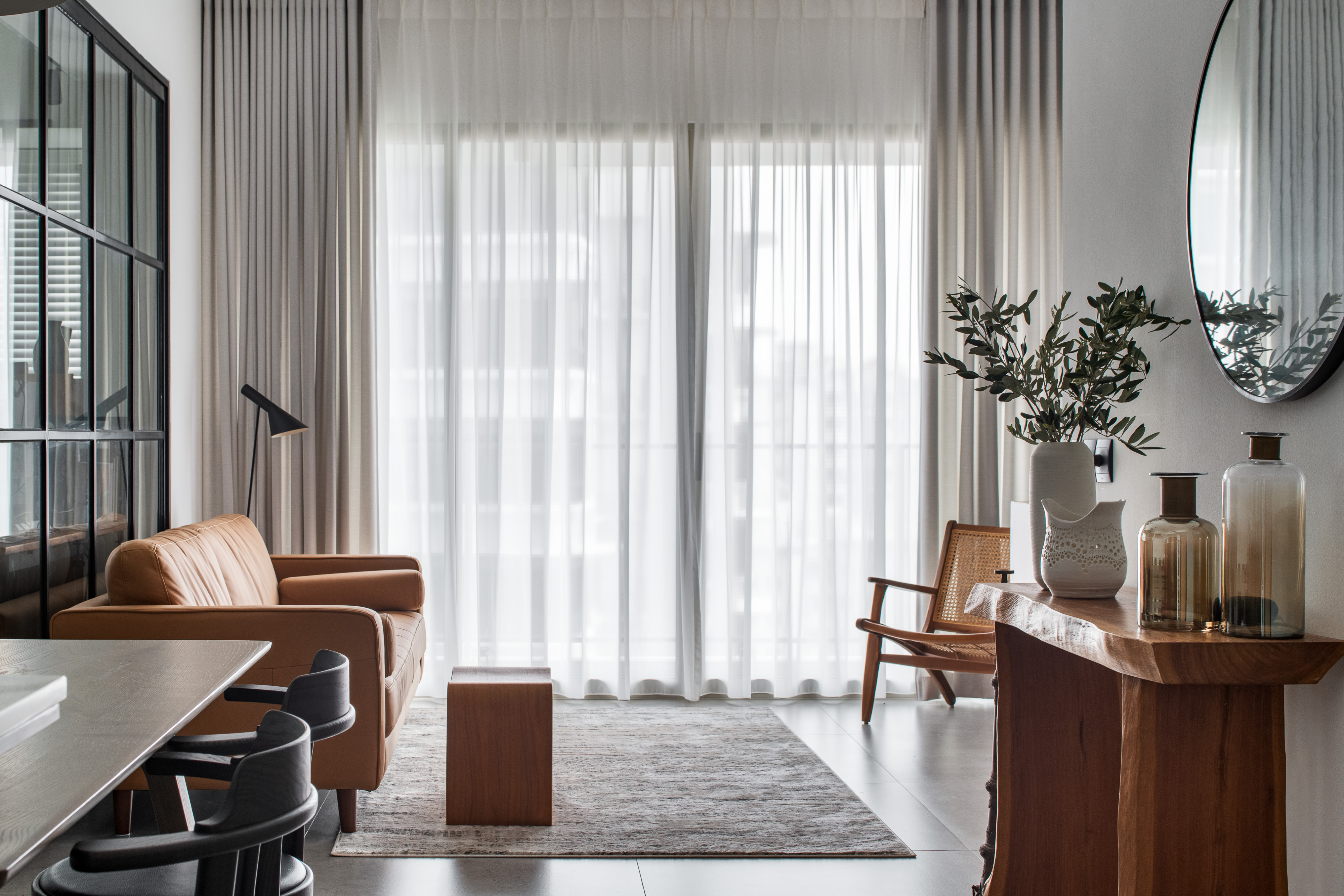 Mixed Modern Home With Lush Botanicals