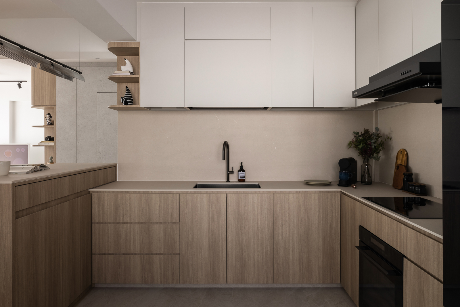 Minimalist design for a bachelor pad.