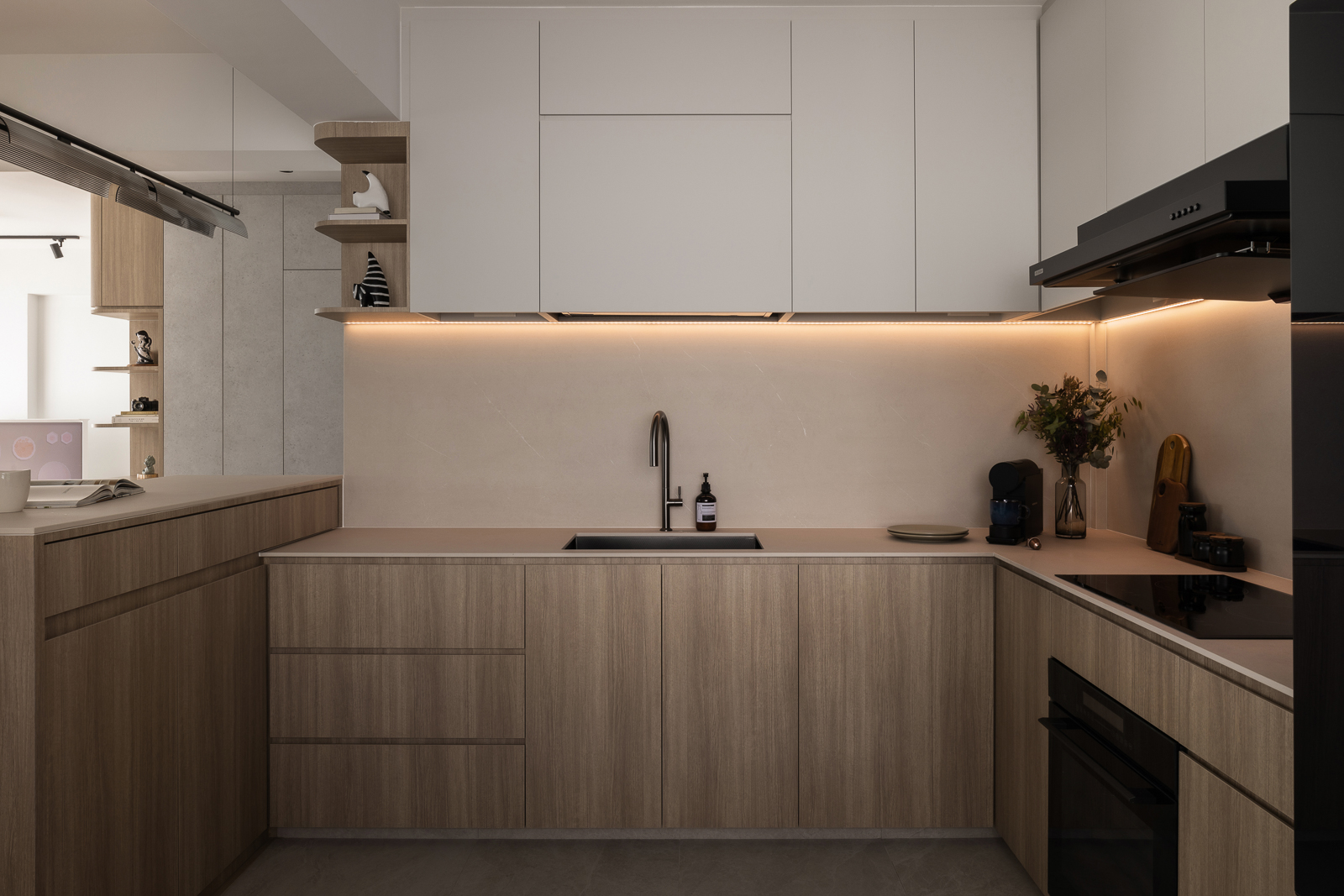 Minimalist design for a bachelor pad.