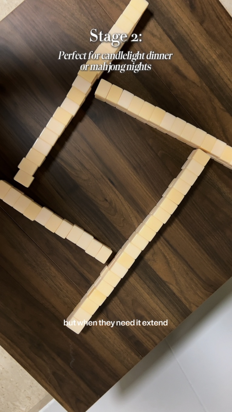 Flexi table + bench set for the best space saving