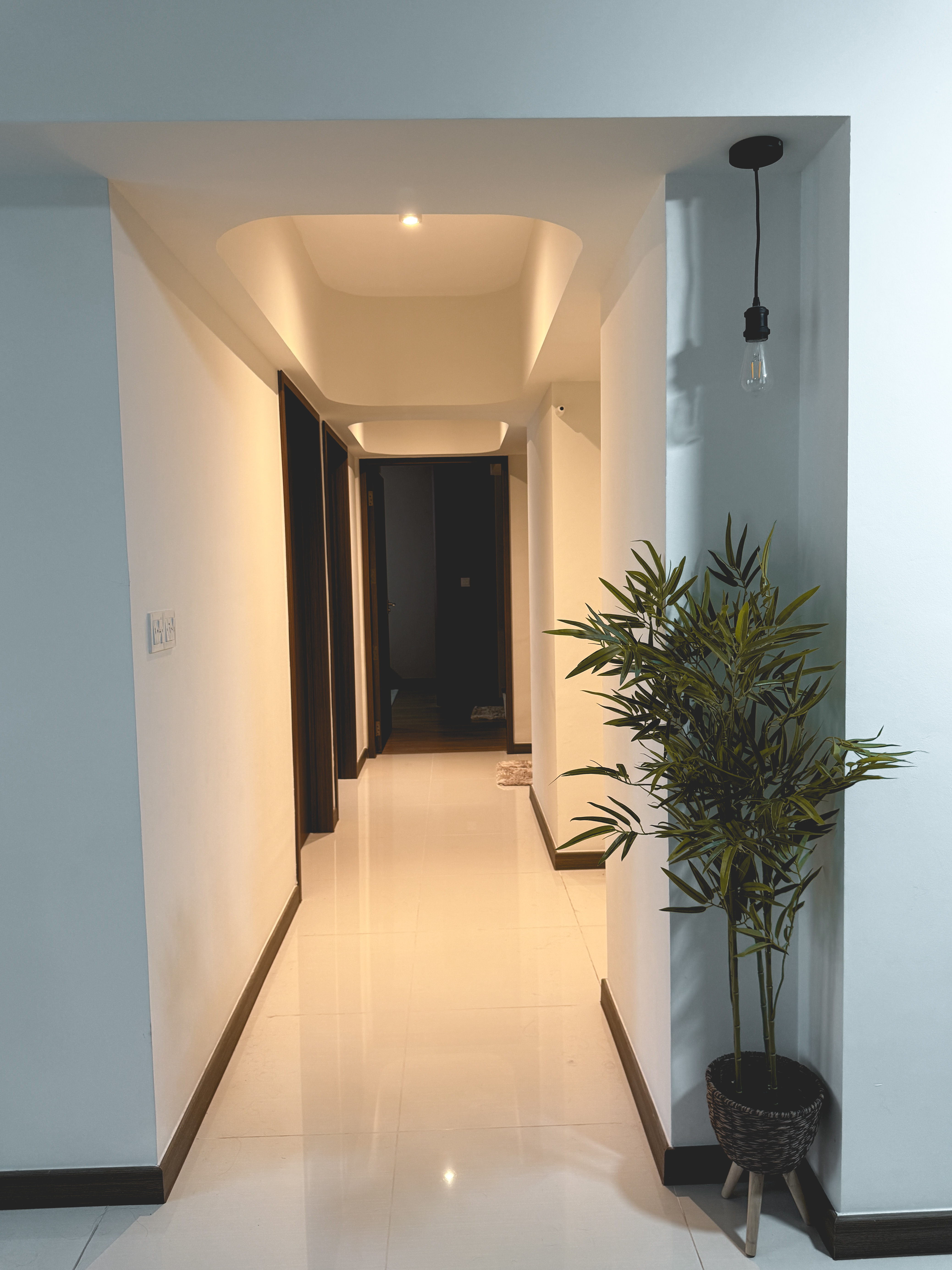 More curves in this house! A nicer way to hide your aircon trunking!