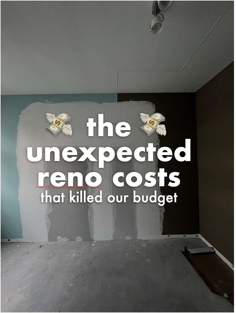 We didn't budget for any of these items T.T