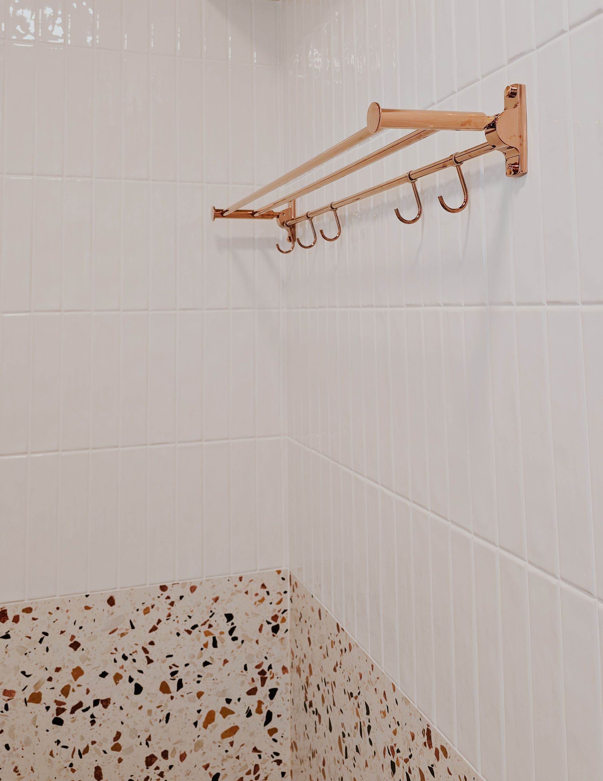 How to use bold tiles for a dopamine bathroom (ft rose gold fixtures)