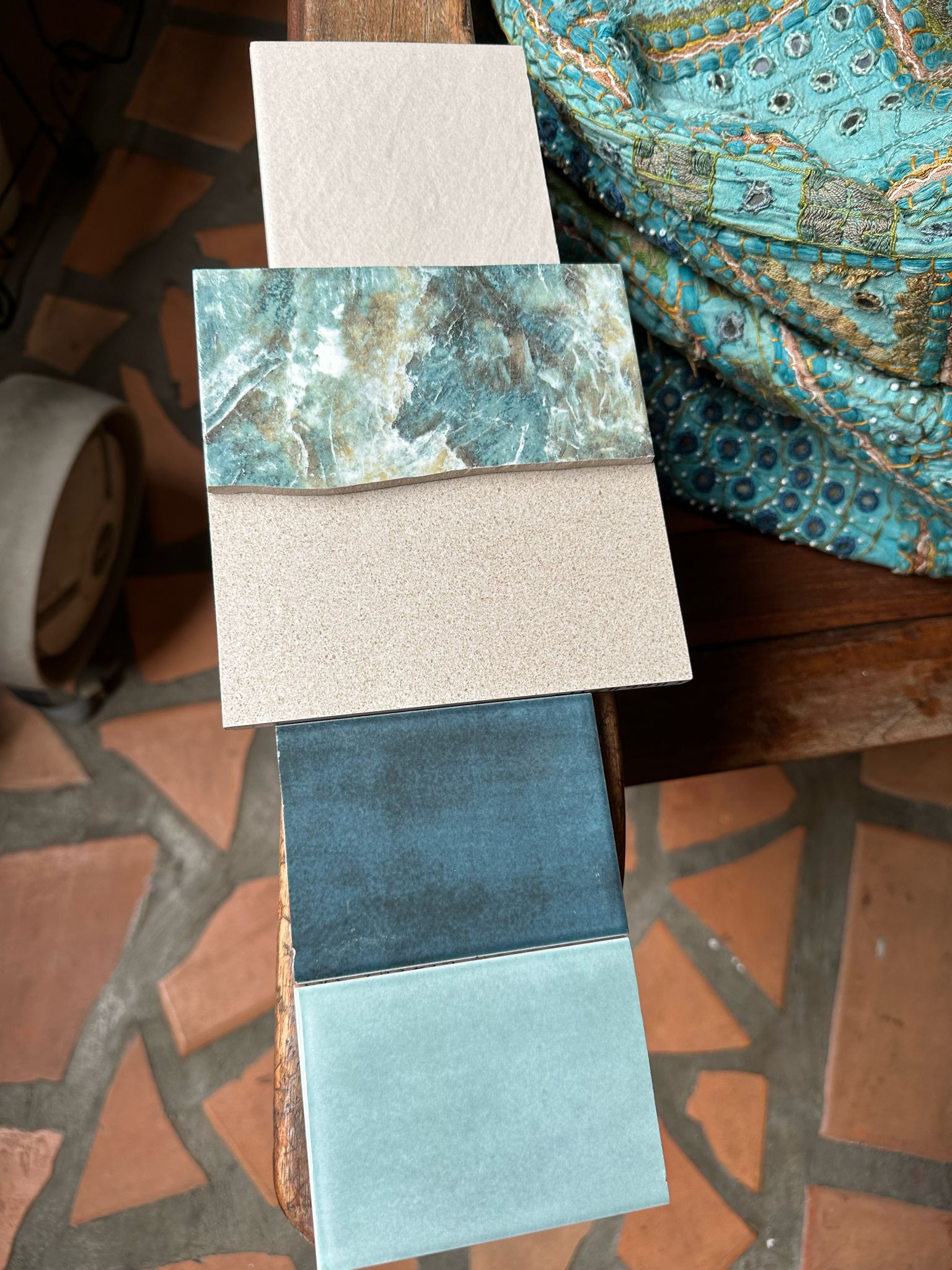 From Render to Reality: Our Beach-Themed Common Bathroom