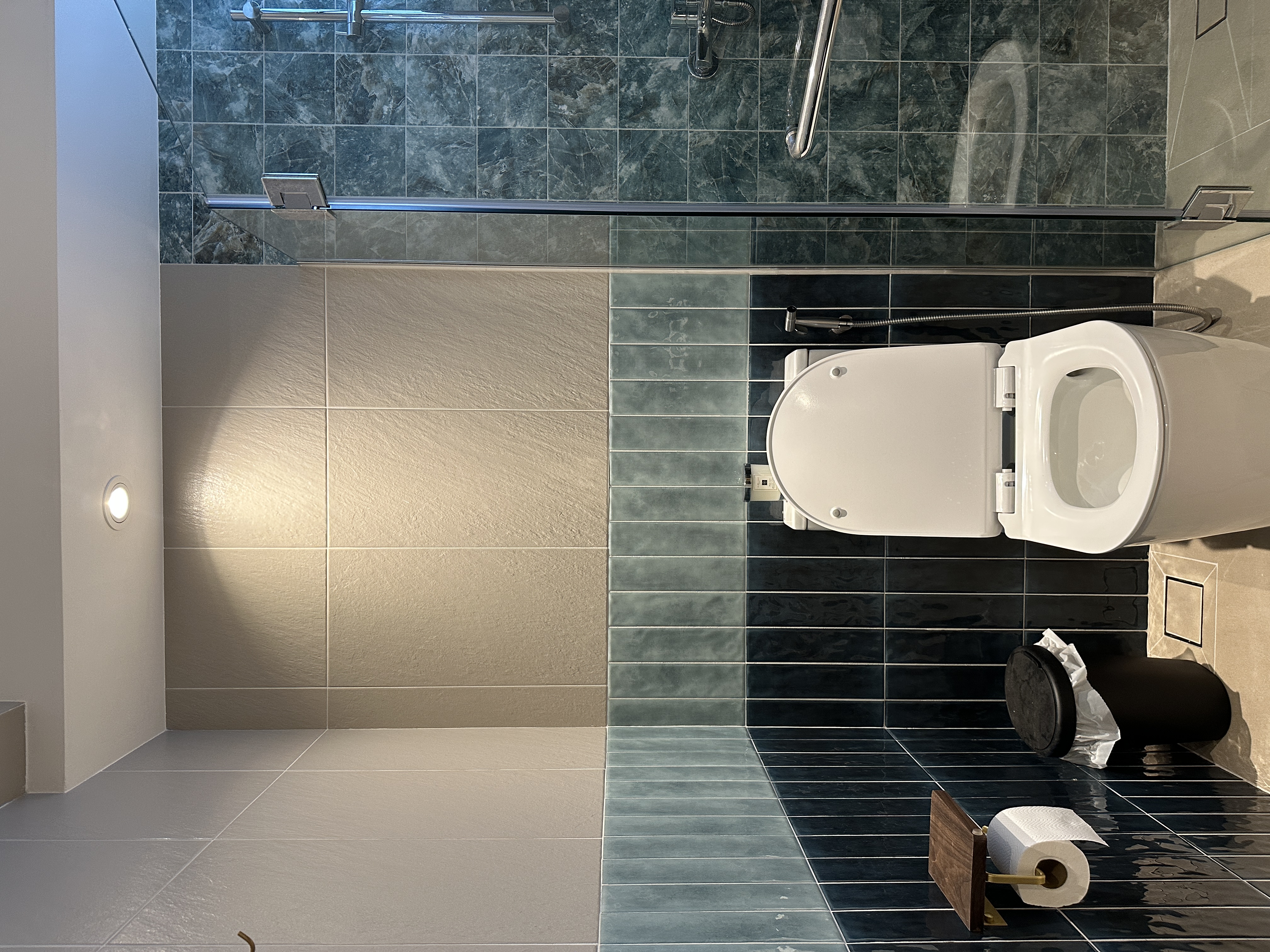 From Render to Reality: Our Beach-Themed Common Bathroom