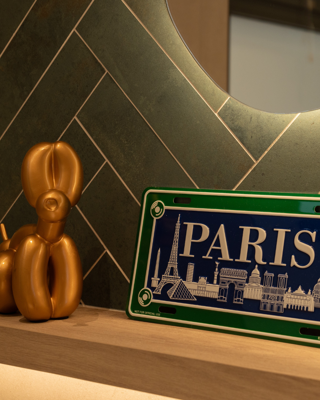 Our bathroom feature wall journey