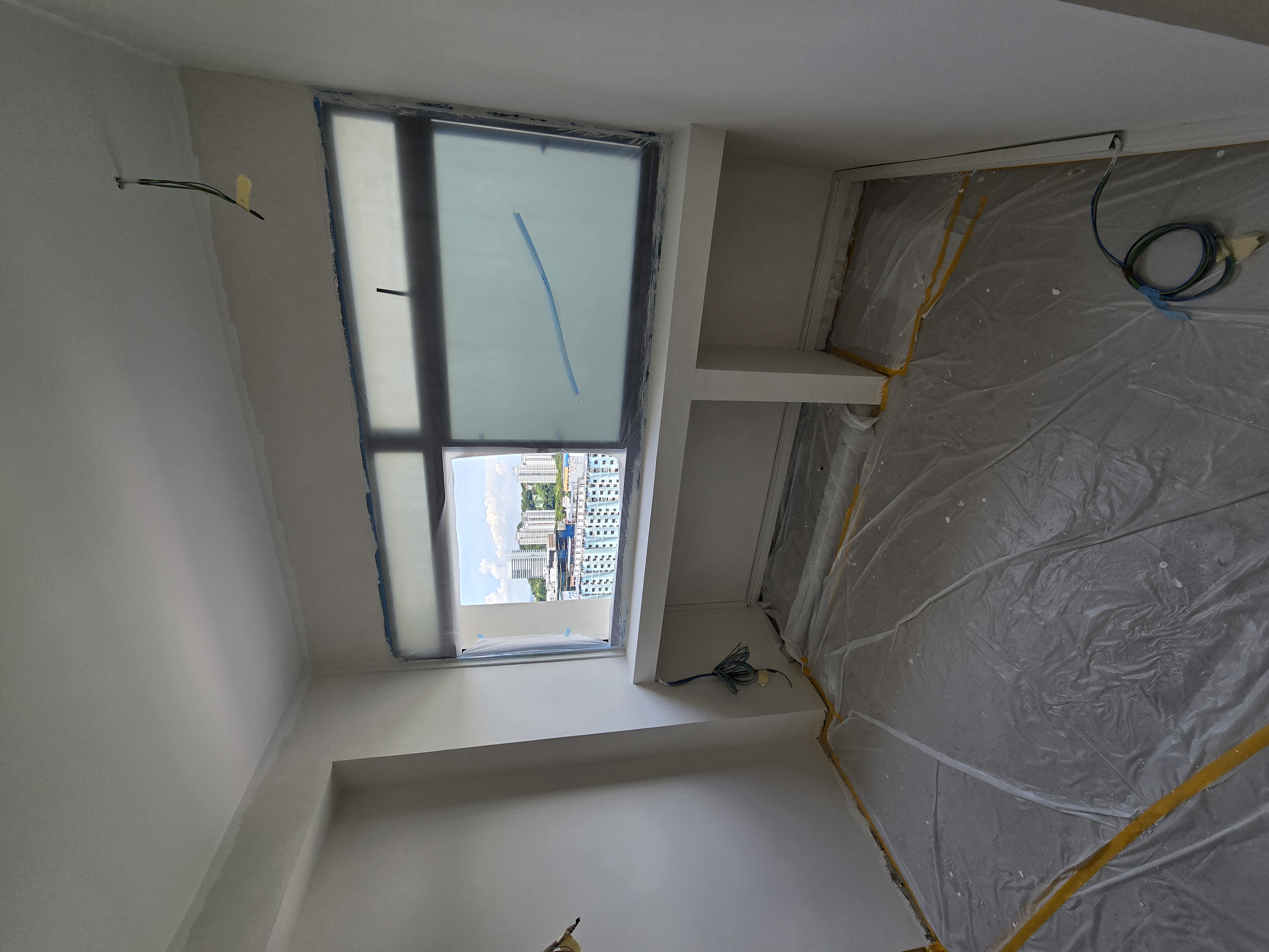 Bared house that shows the progress