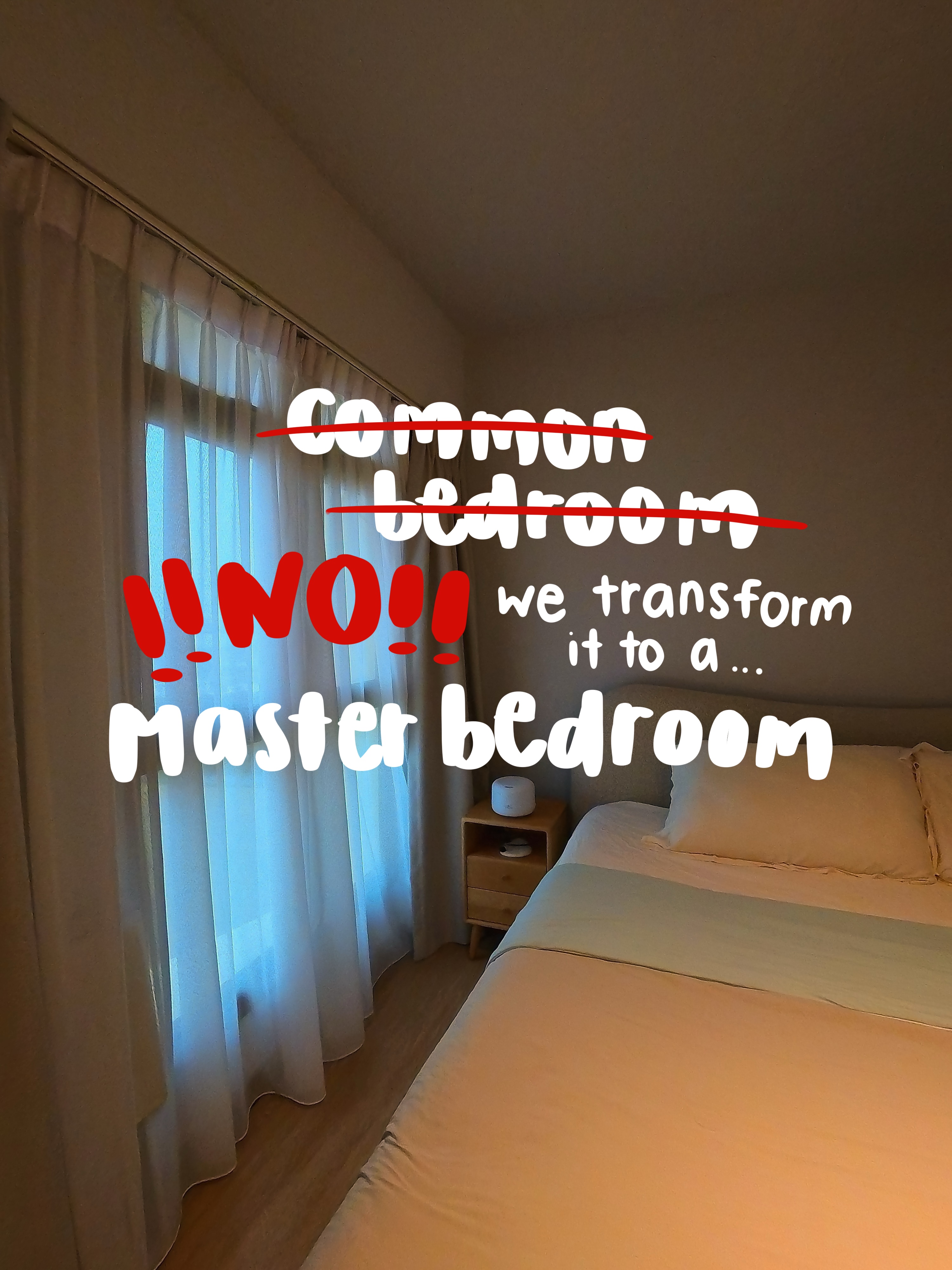 MBR: we transformed our common bedroom to our master bedroom 🫣🫣