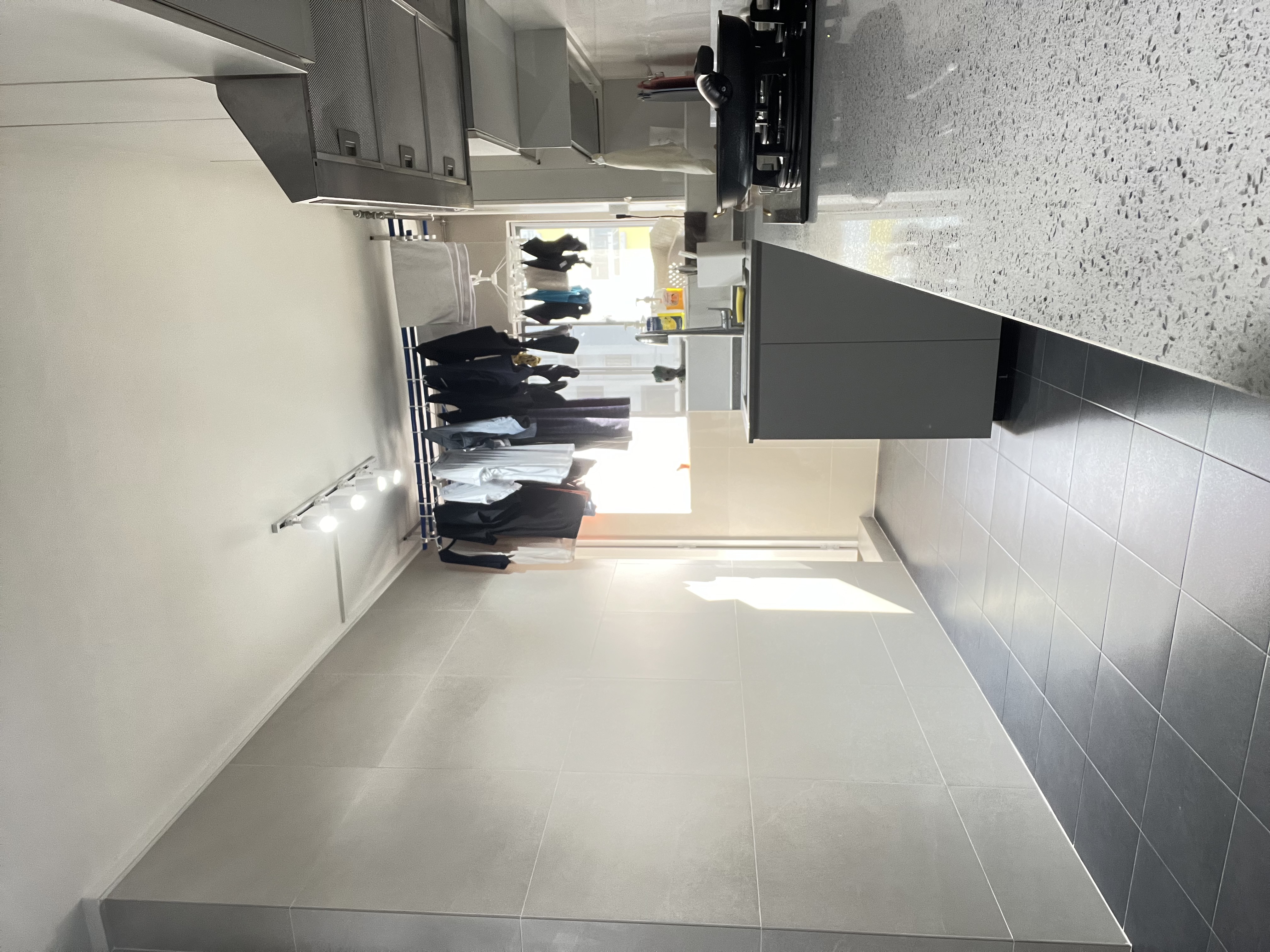 Small but functional: the barely there service yard that works