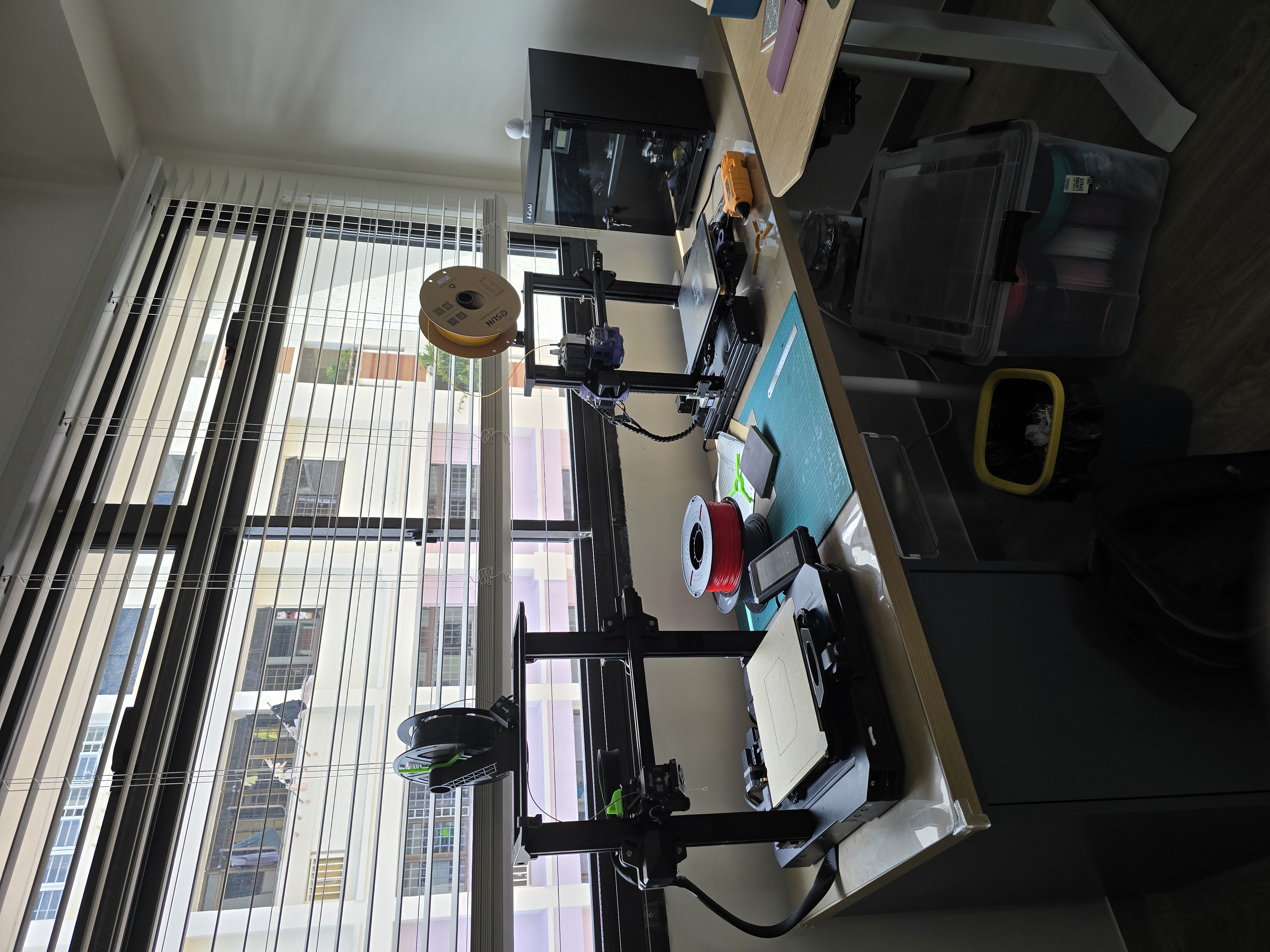 His action packed study room