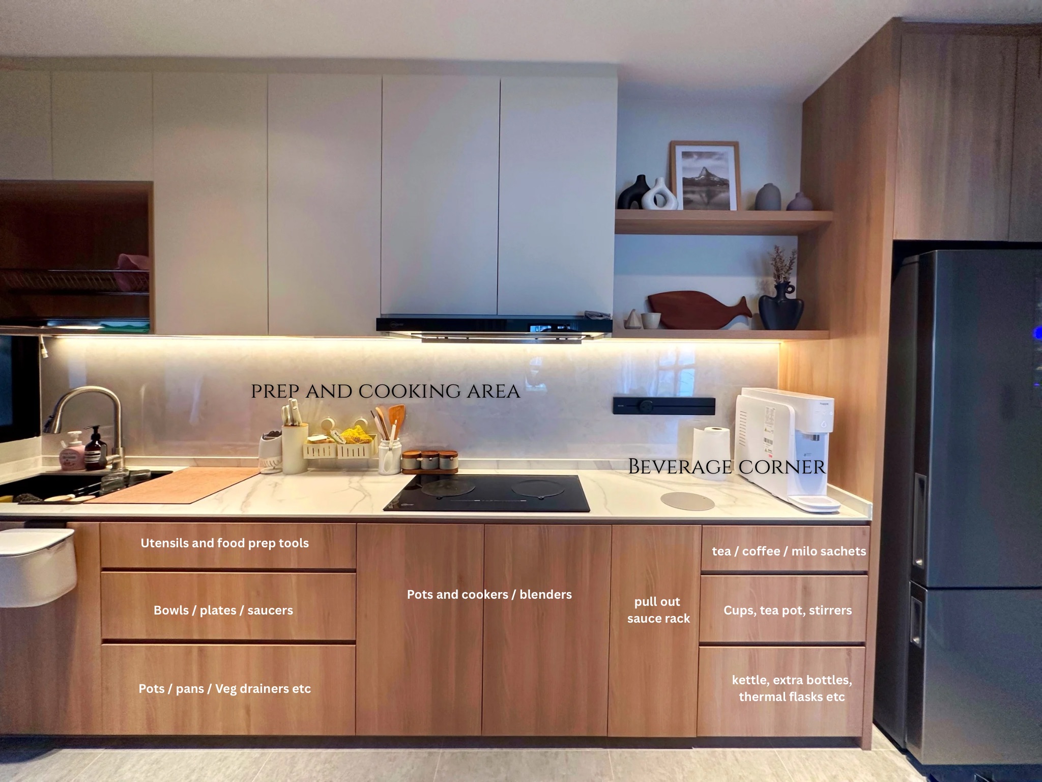 Our kitchen organization: we pre-planned it before reno!