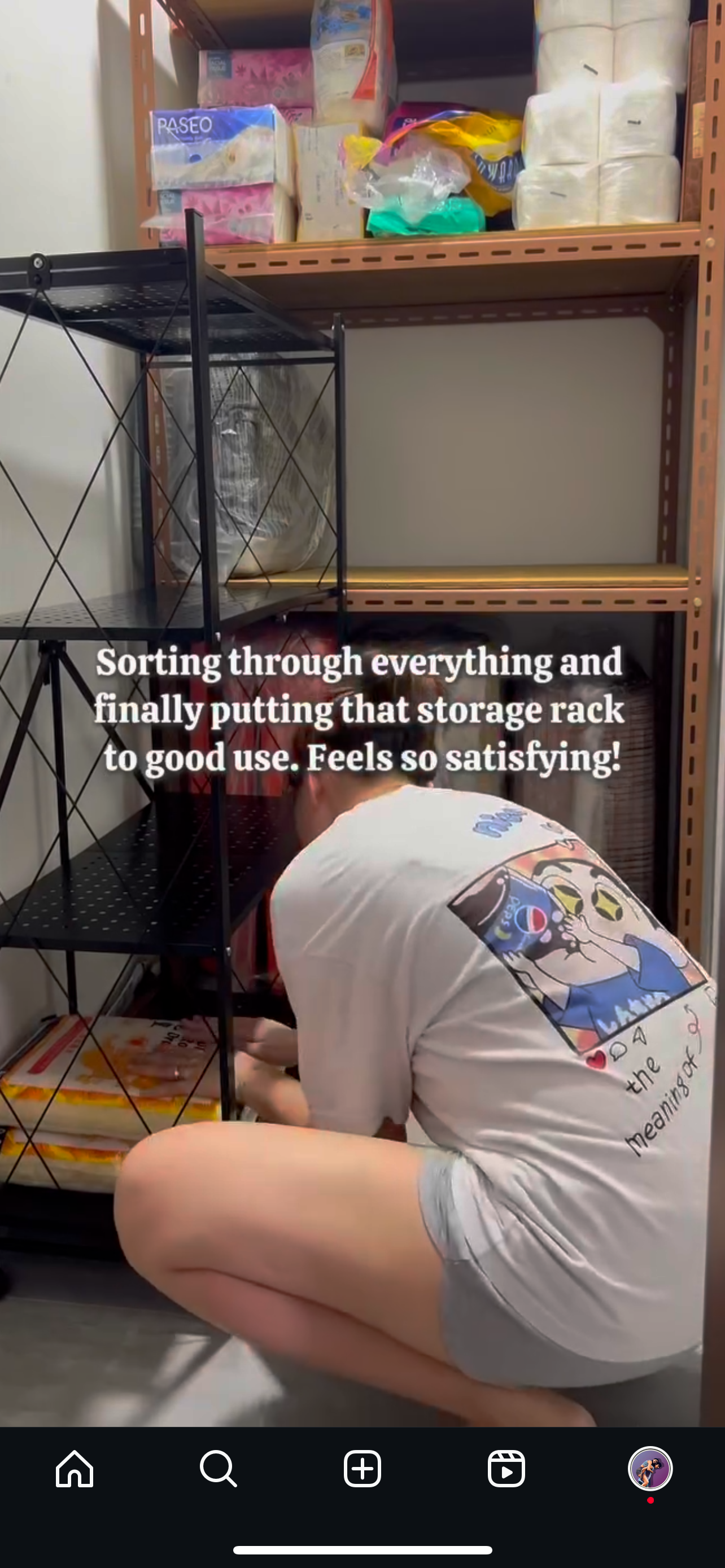 Storeroom revamp with this foldable rack!