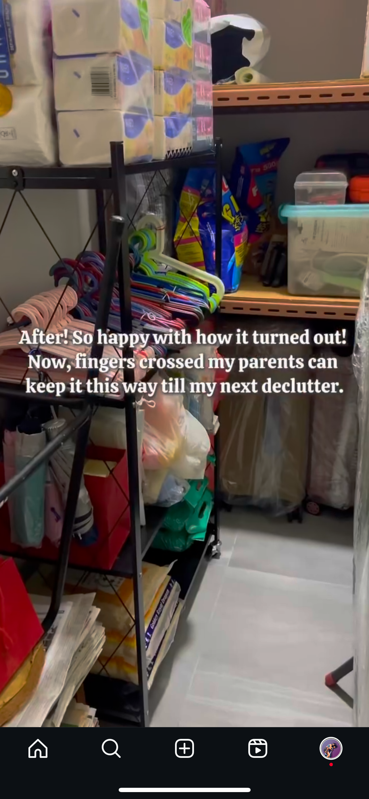 Storeroom revamp with this foldable rack!