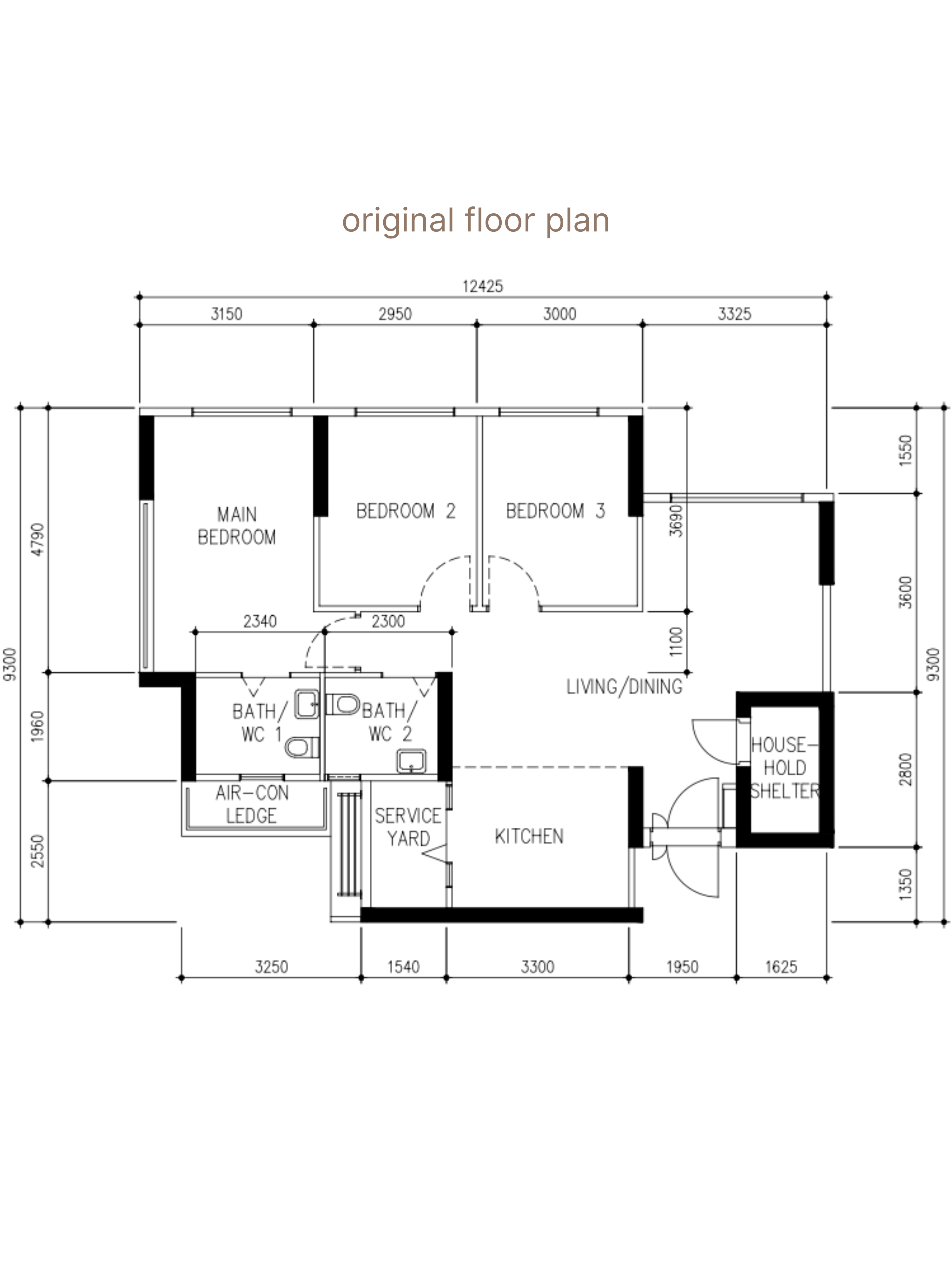 changes we made to our 4 room bto floor plan 🏡📐📝