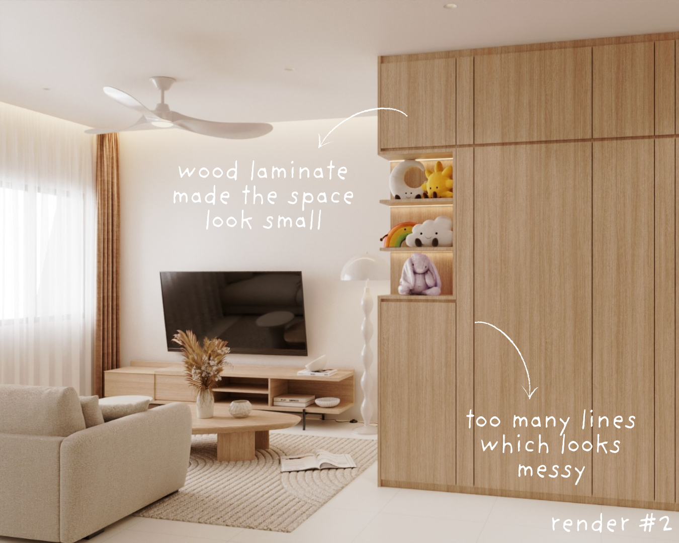 3D RENDER: LIVING ROOM 🛋️