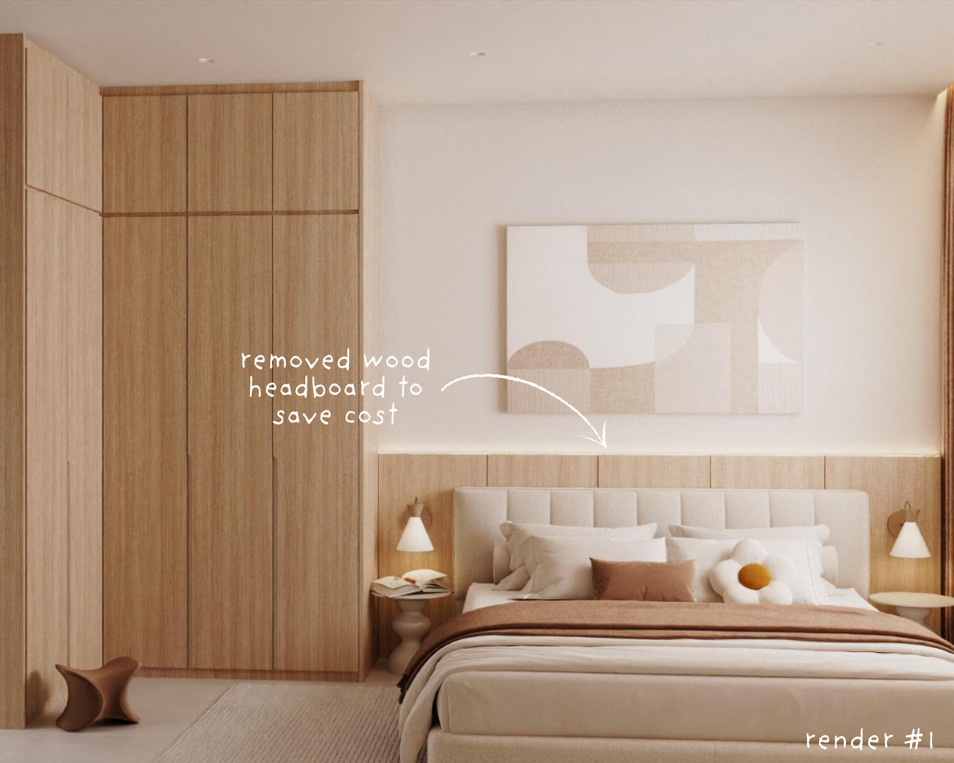 3D RENDER: MASTER BEDROOM 🛏️