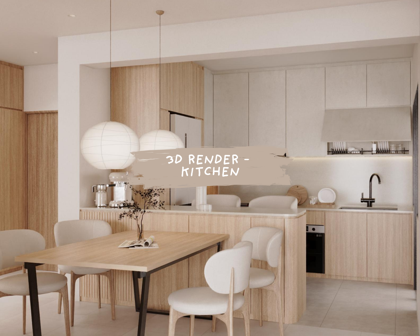 3D RENDER: KITCHEN 👩🏻‍🍳