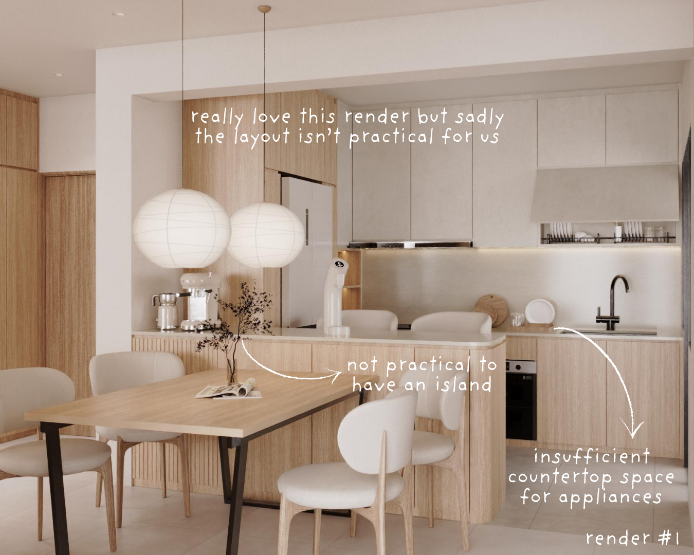 3D RENDER: KITCHEN 👩🏻‍🍳