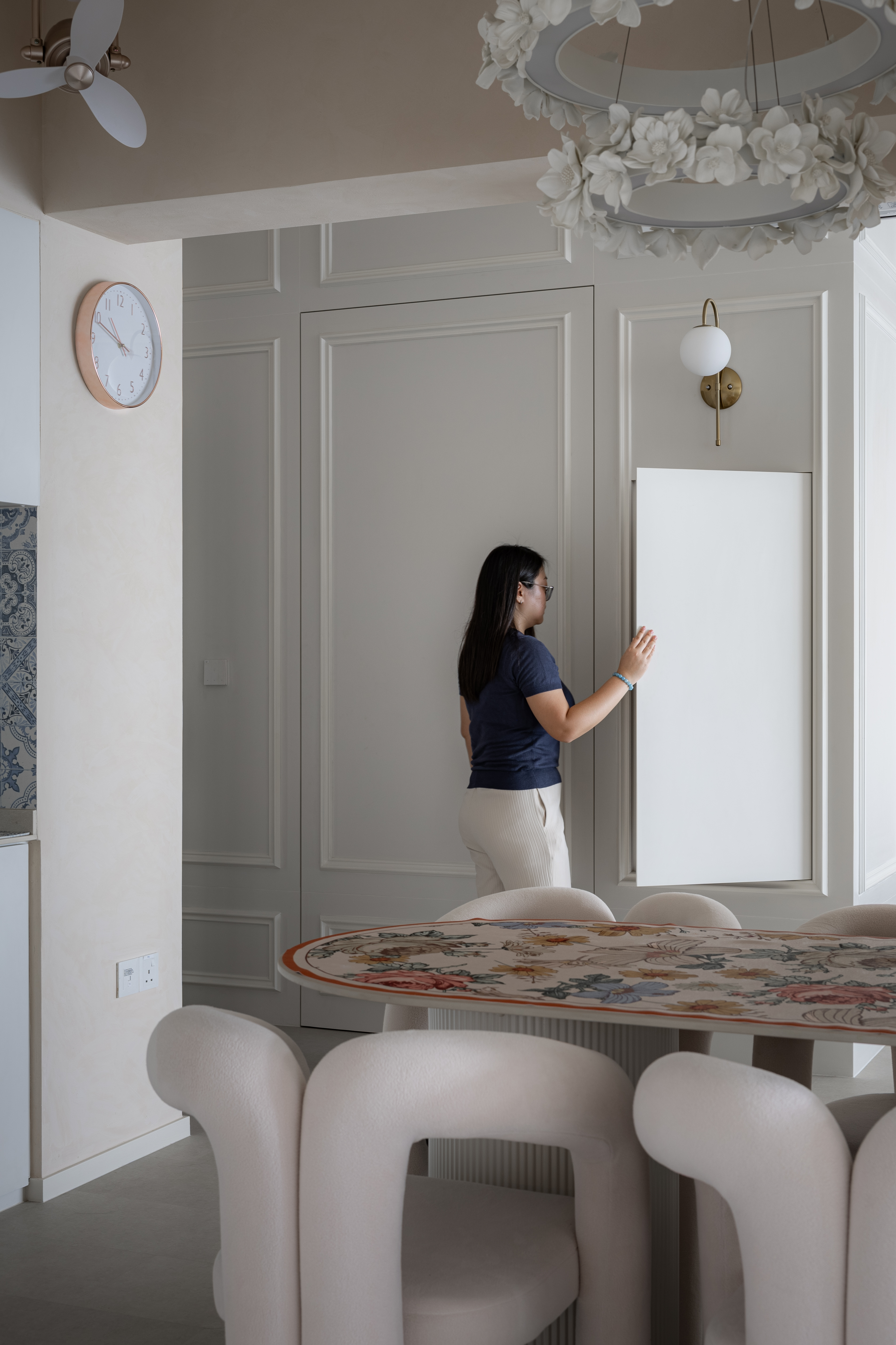 French + Wabi-Sabi = ❓ | Entryway | Punggol 4 Room BTO