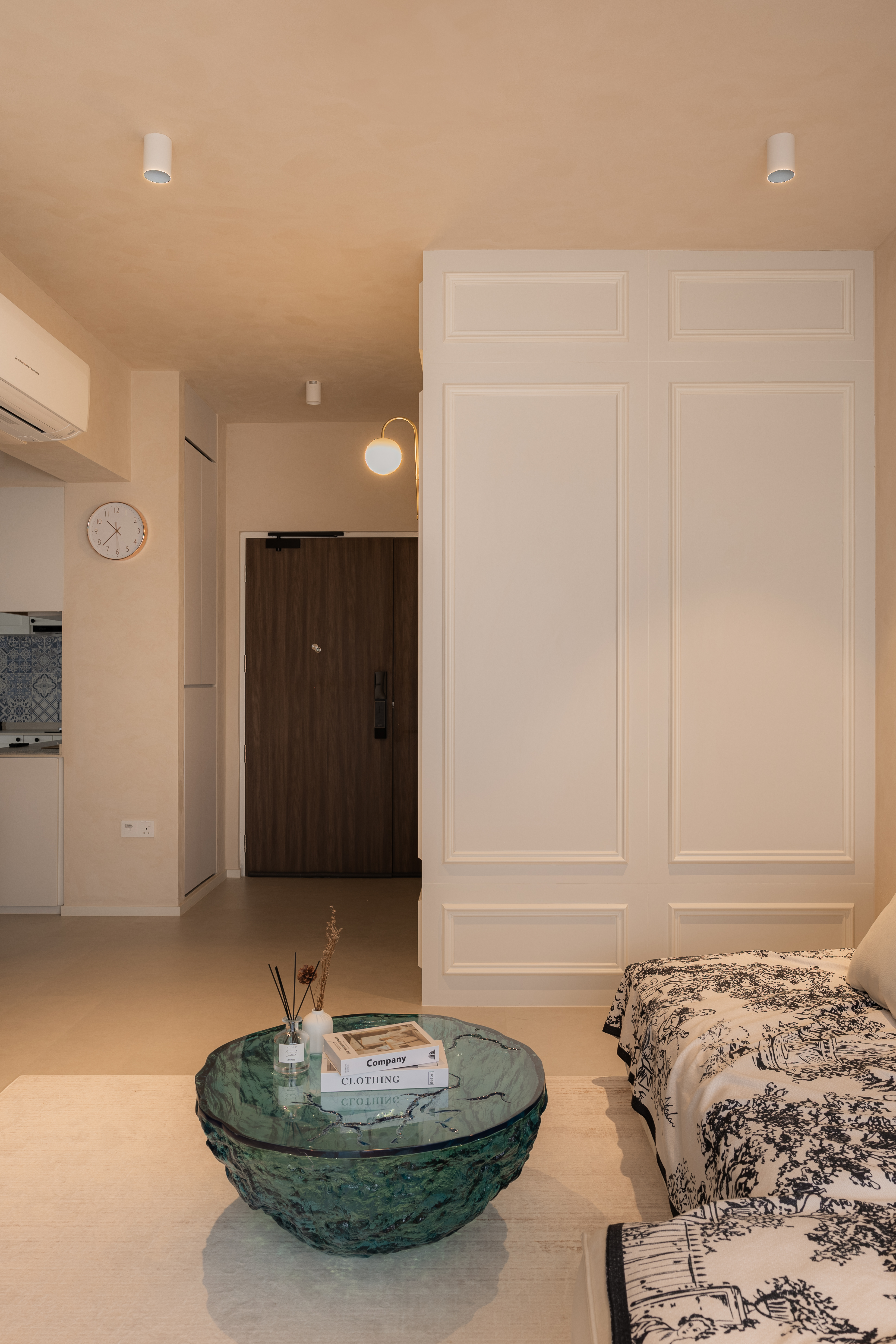 French + Wabi-Sabi = ❓ | Entryway | Punggol 4 Room BTO