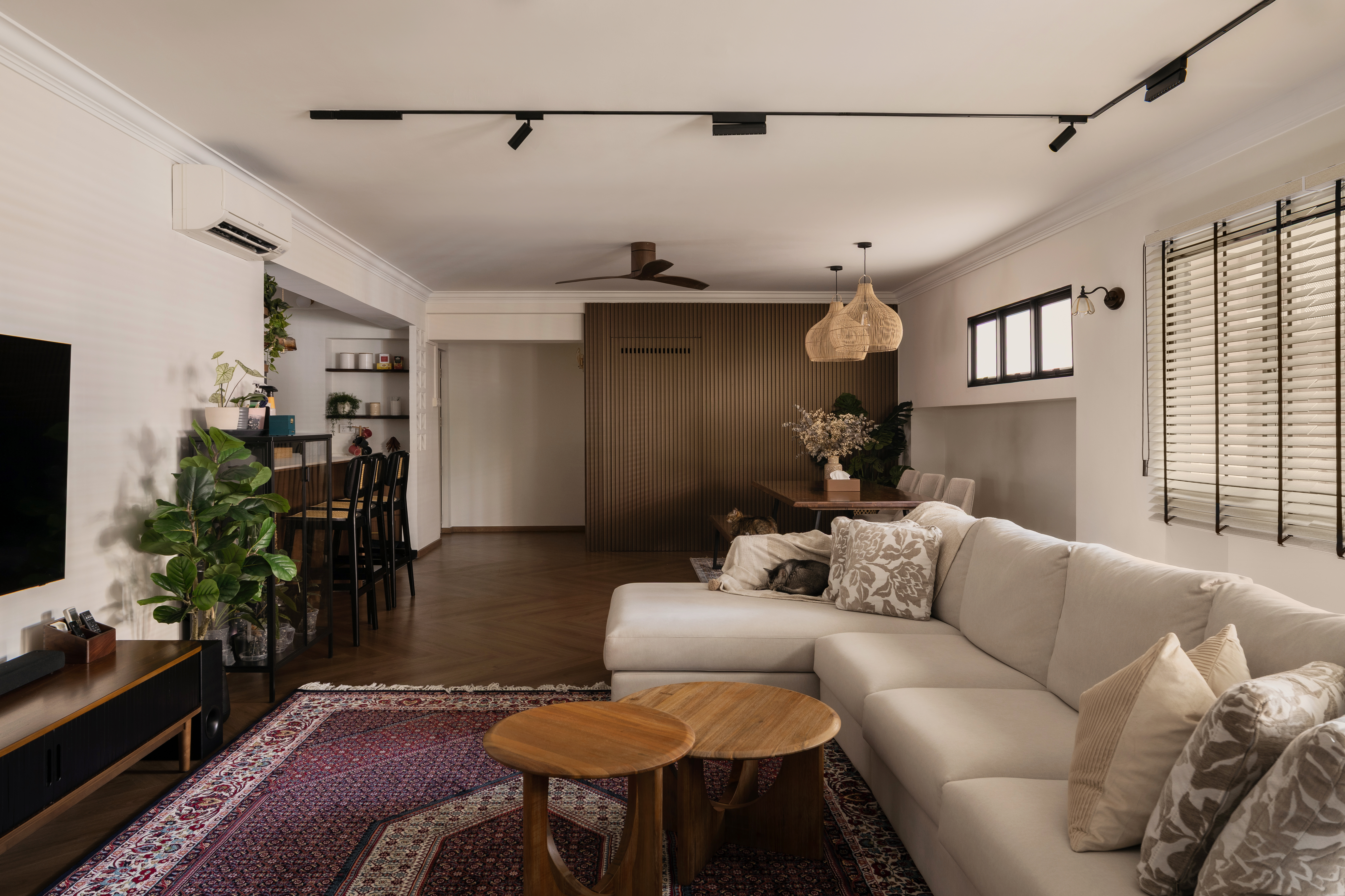 Inside A Modern Colonial Inspired HDB Executive Apartment
