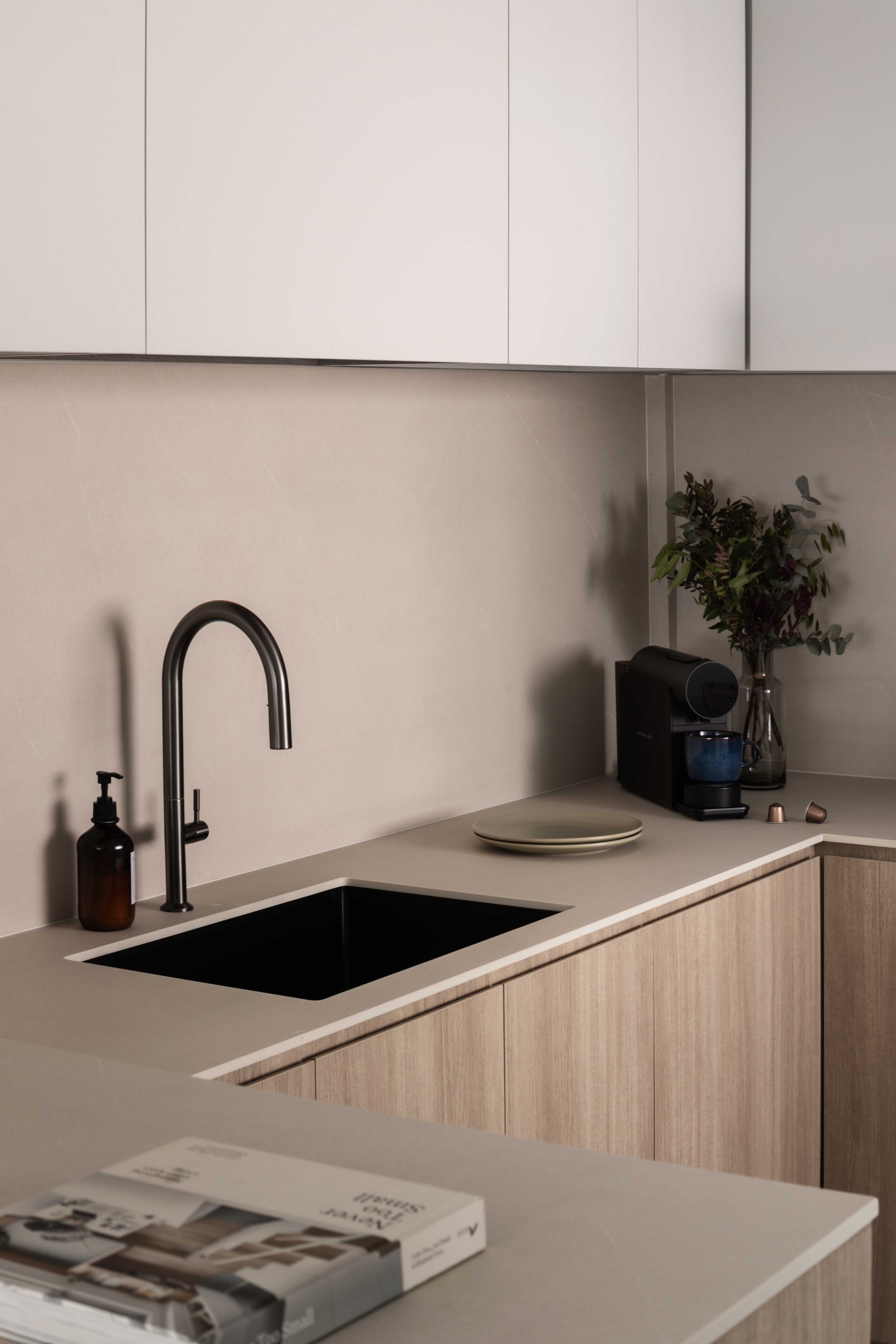 Minimalist design for a bachelor pad.