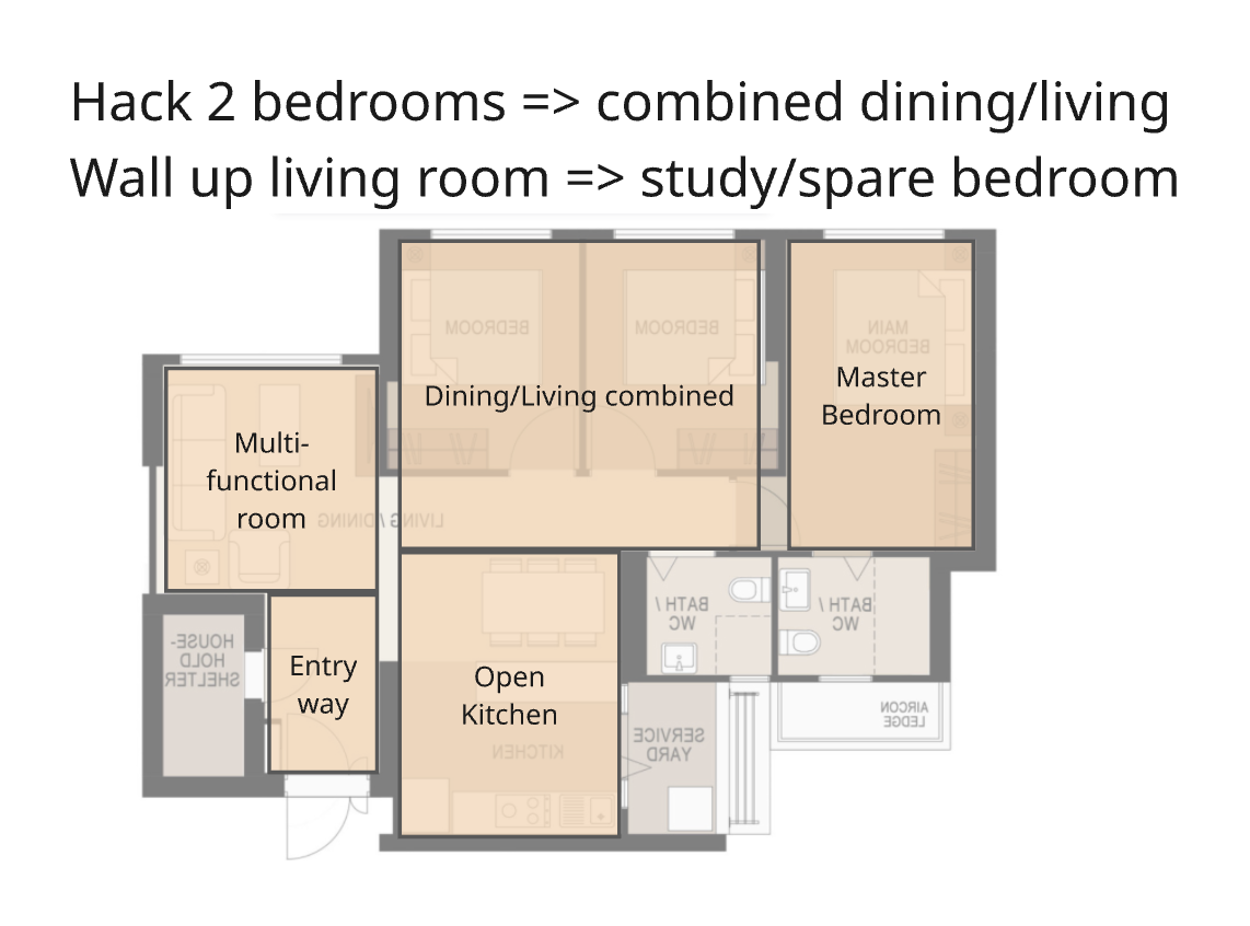 We walled up our living room?! Planning our 1st-time HDB renovation!