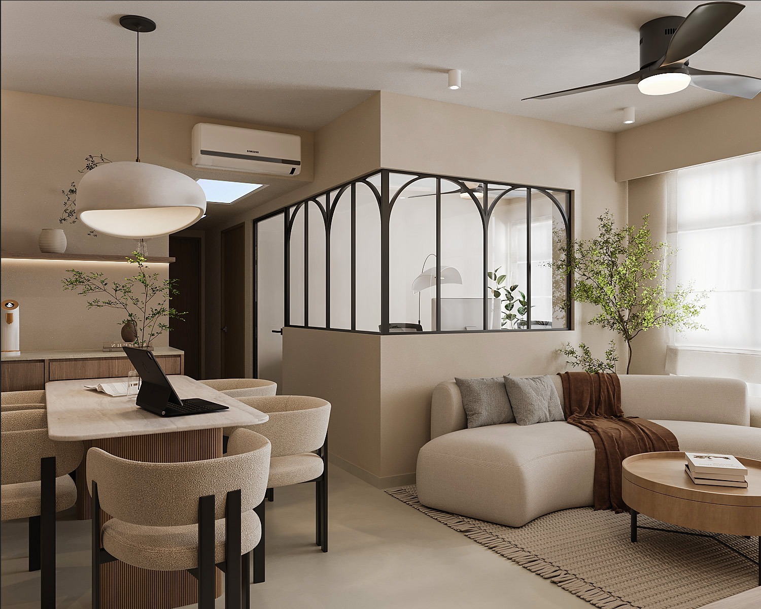 Home Tour: 3D Render Version Japandi X Wabi-Sabi