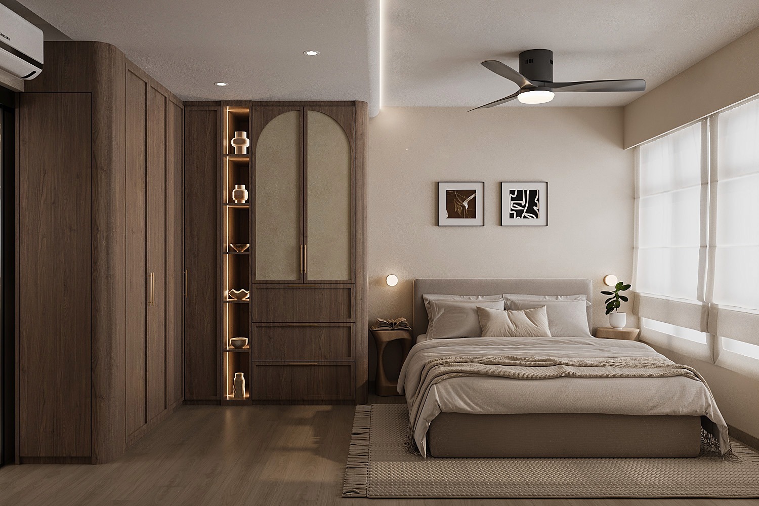 Home Tour: 3D Render Version Japandi X Wabi-Sabi