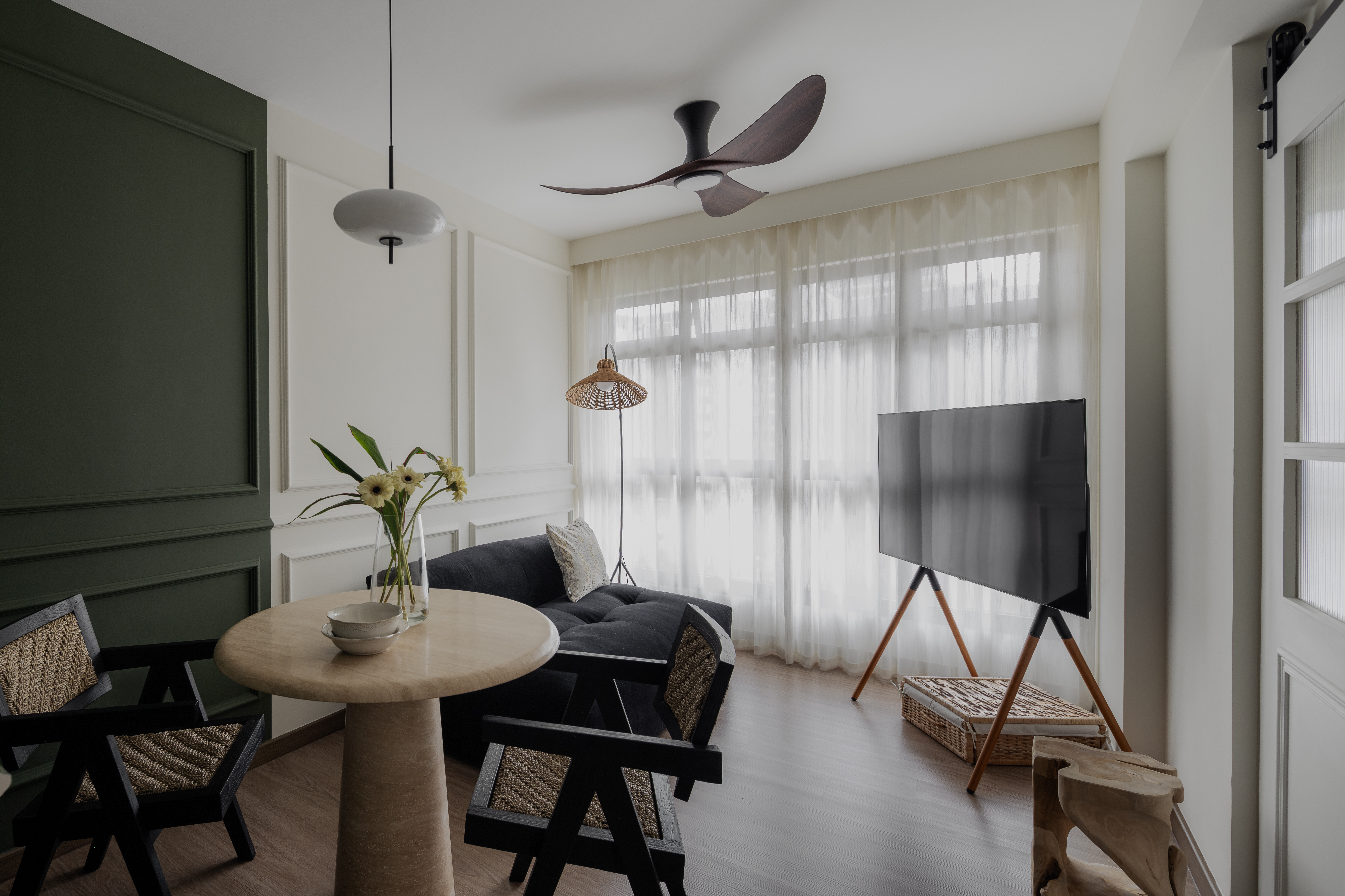 Check out this Modern French 2-room BTO ✨