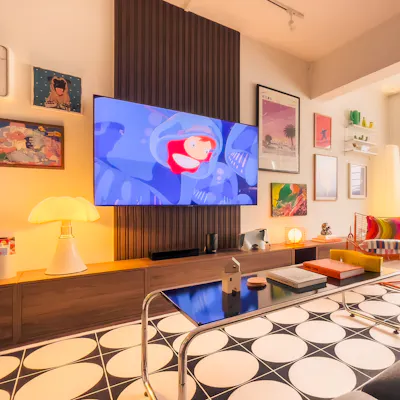 Customer home photo 5: Styling tip: Curating this console like a mini gallery of what I love