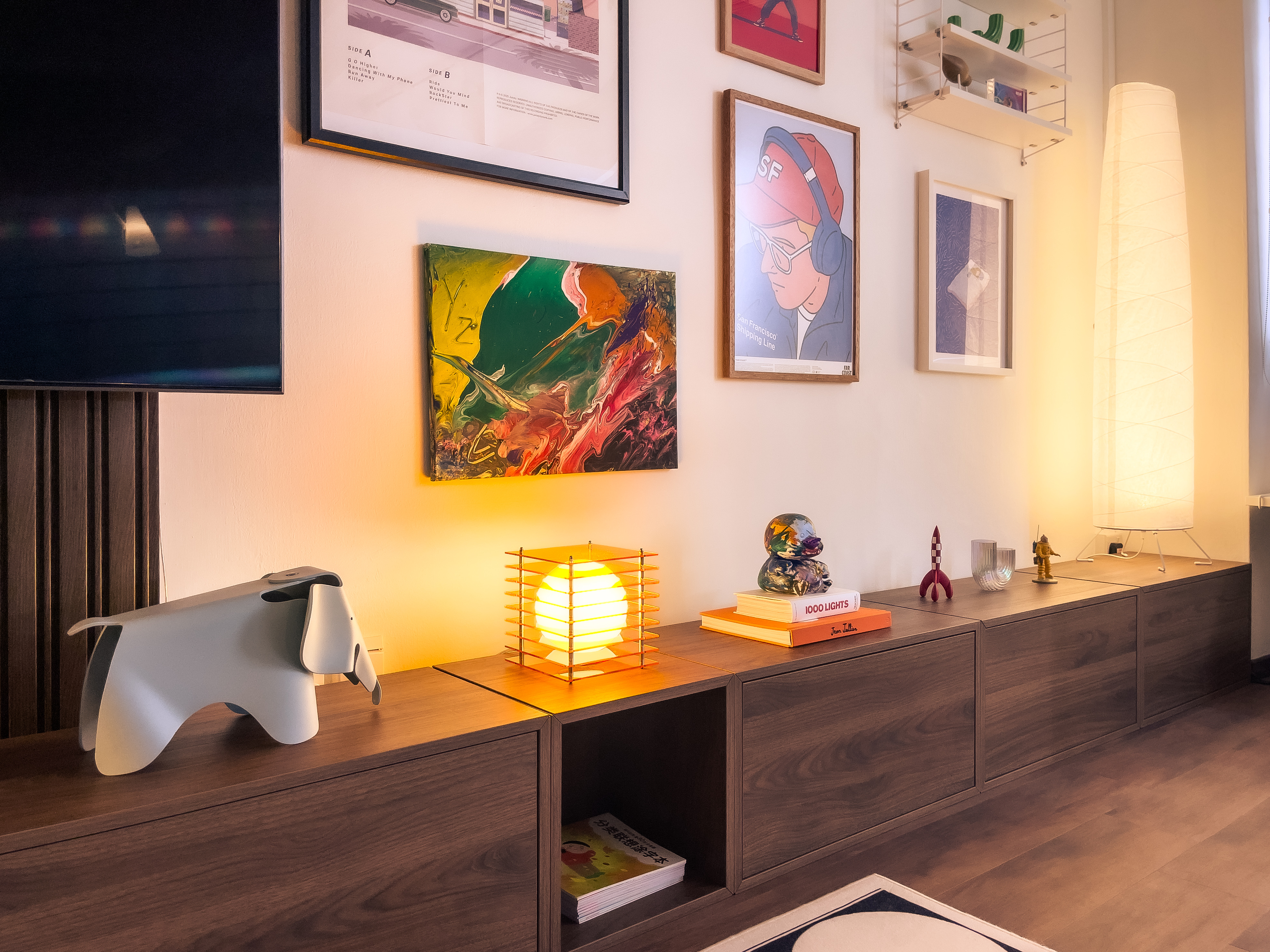 Styling tip: Curating this console like a mini gallery of what I love