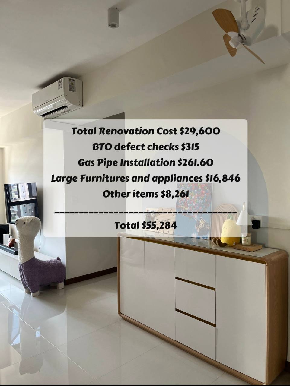 How much budget to prep for your renovation, furniture and appliances?