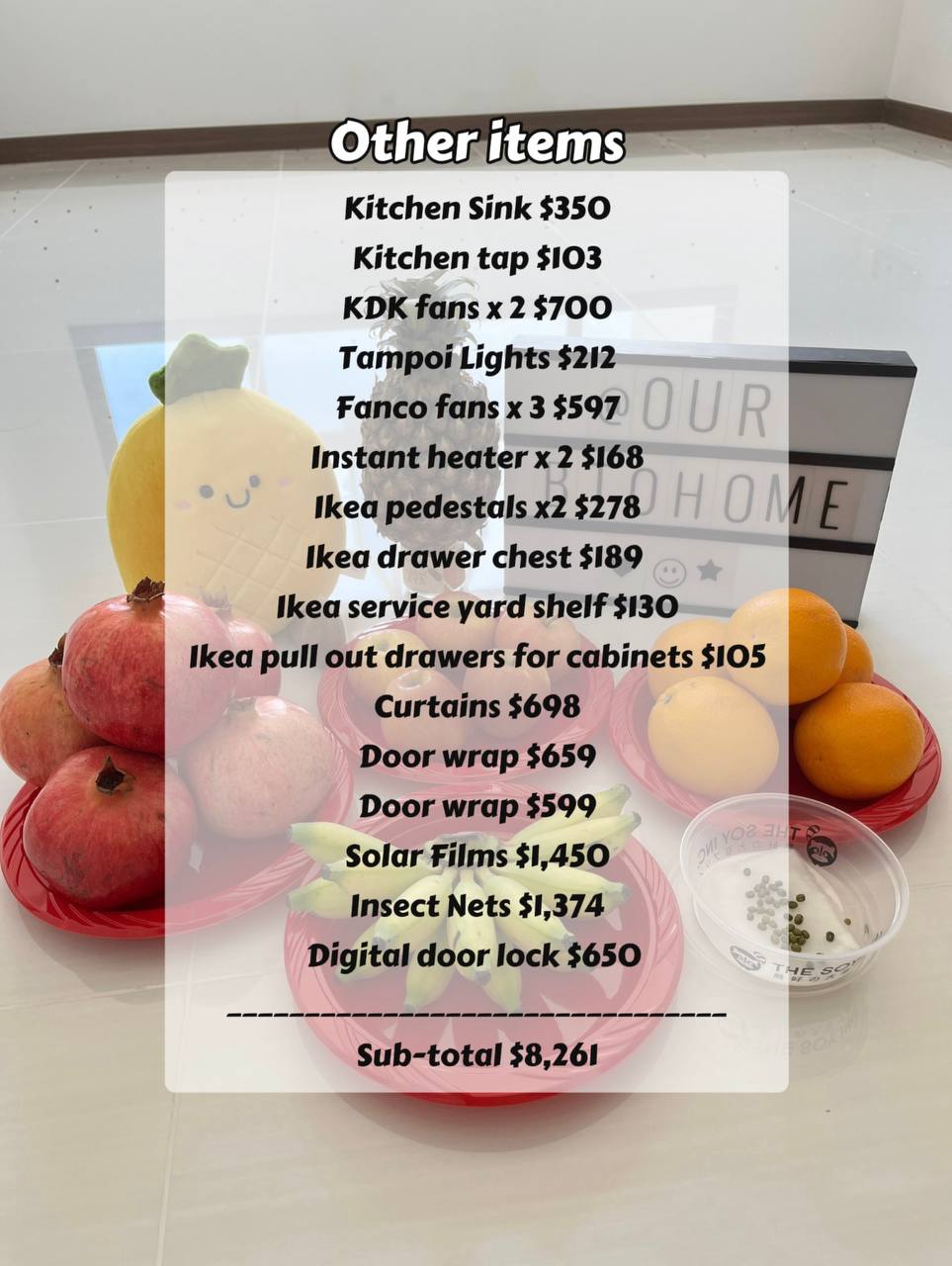 How much budget to prep for your renovation, furniture and appliances?