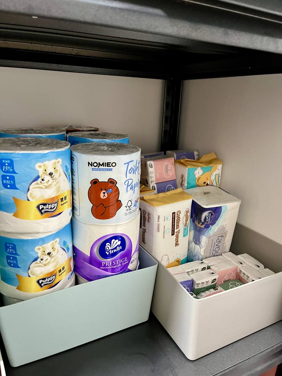 We have a mini-supermarket in our Bomb Shelter!