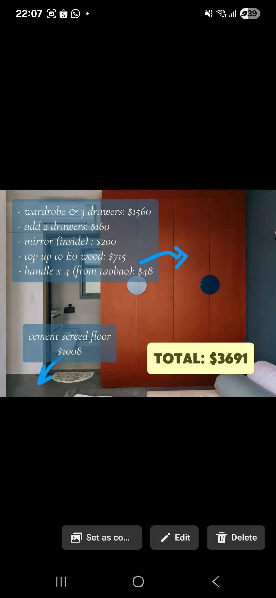 4R BTO Reno Cost: Master bedroom