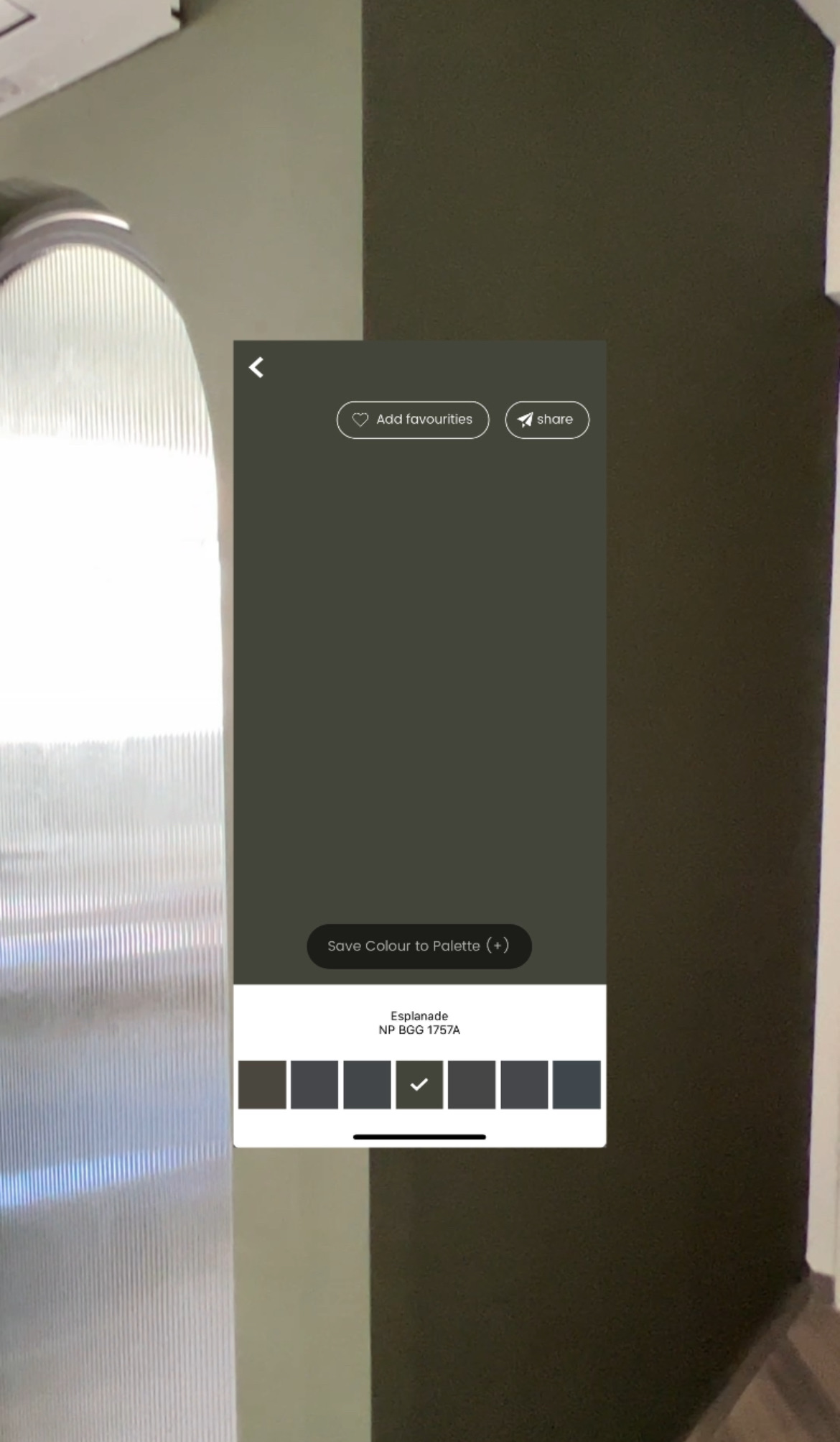 We use the Nippon Paint app to choose our paint shades!