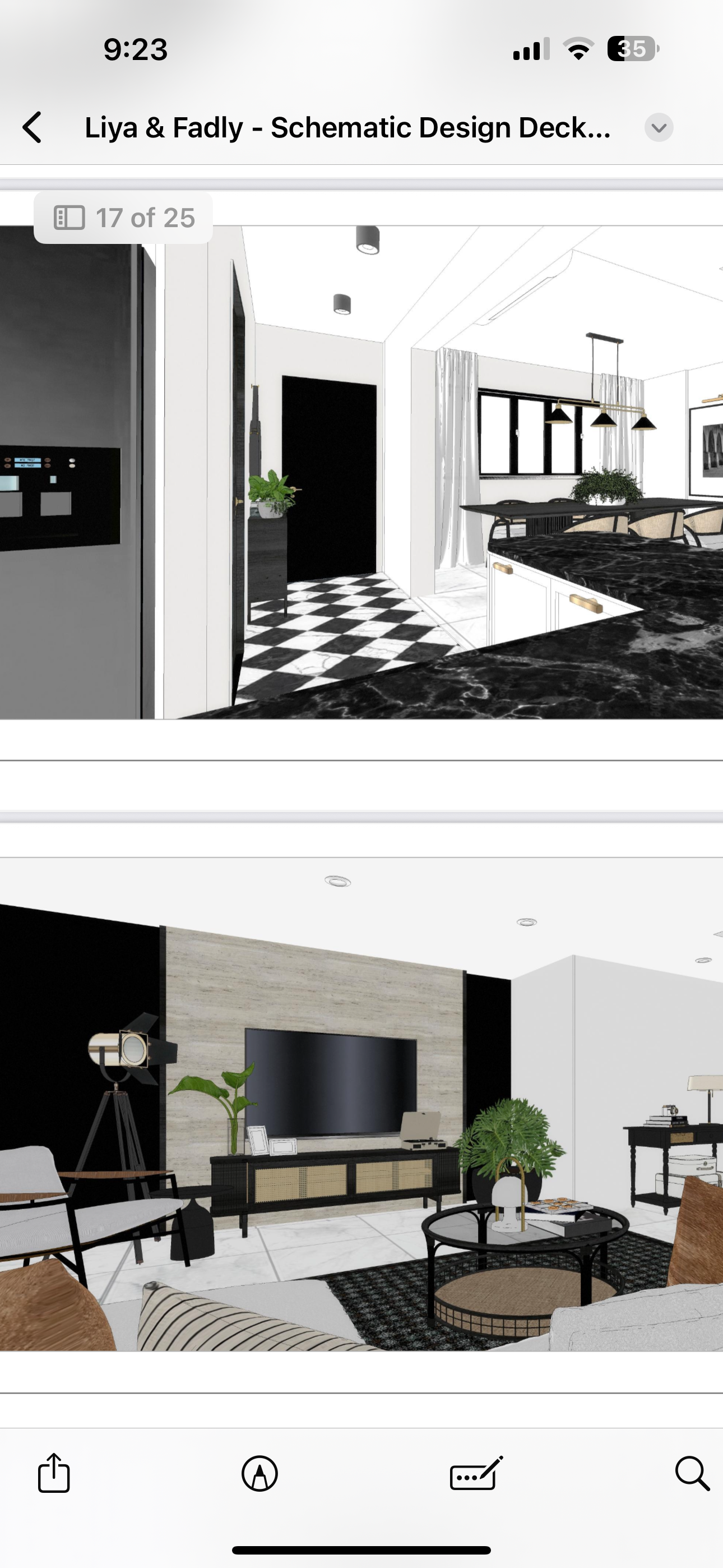 1st render: Glimpse of the dream and start of more decision making