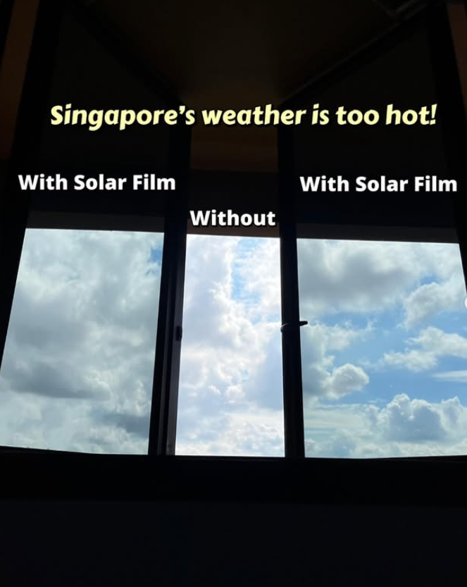 Get Solar Films to block out UV and infrared heat!