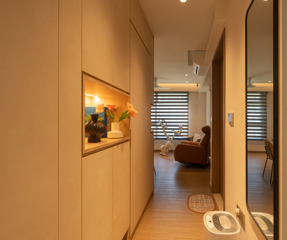 Warm minimalist with a functional edge