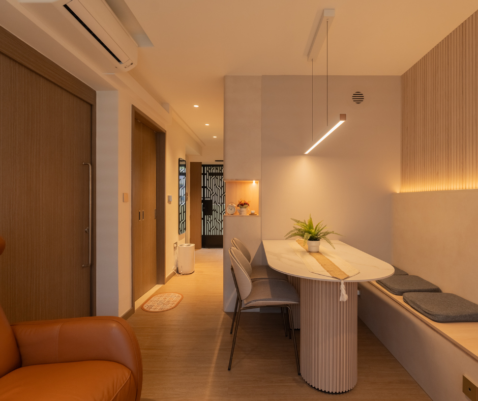 Warm minimalist with a functional edge