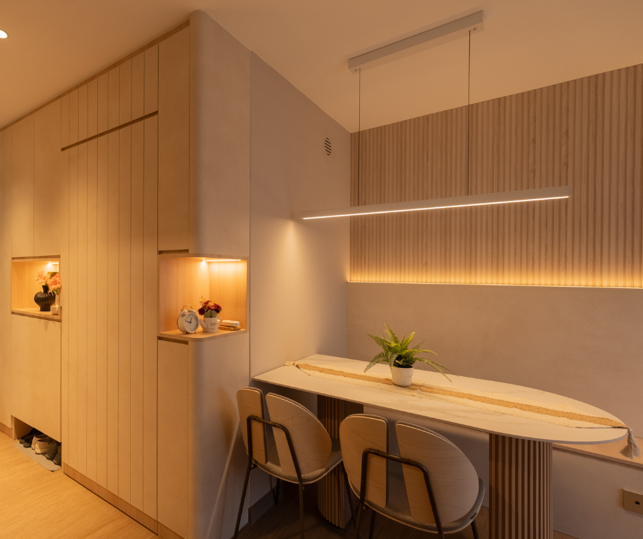 Warm minimalist with a functional edge